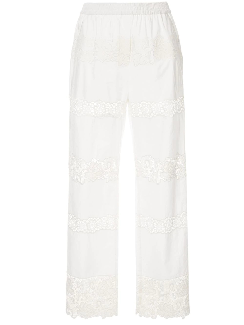 embroidered trousers - 1