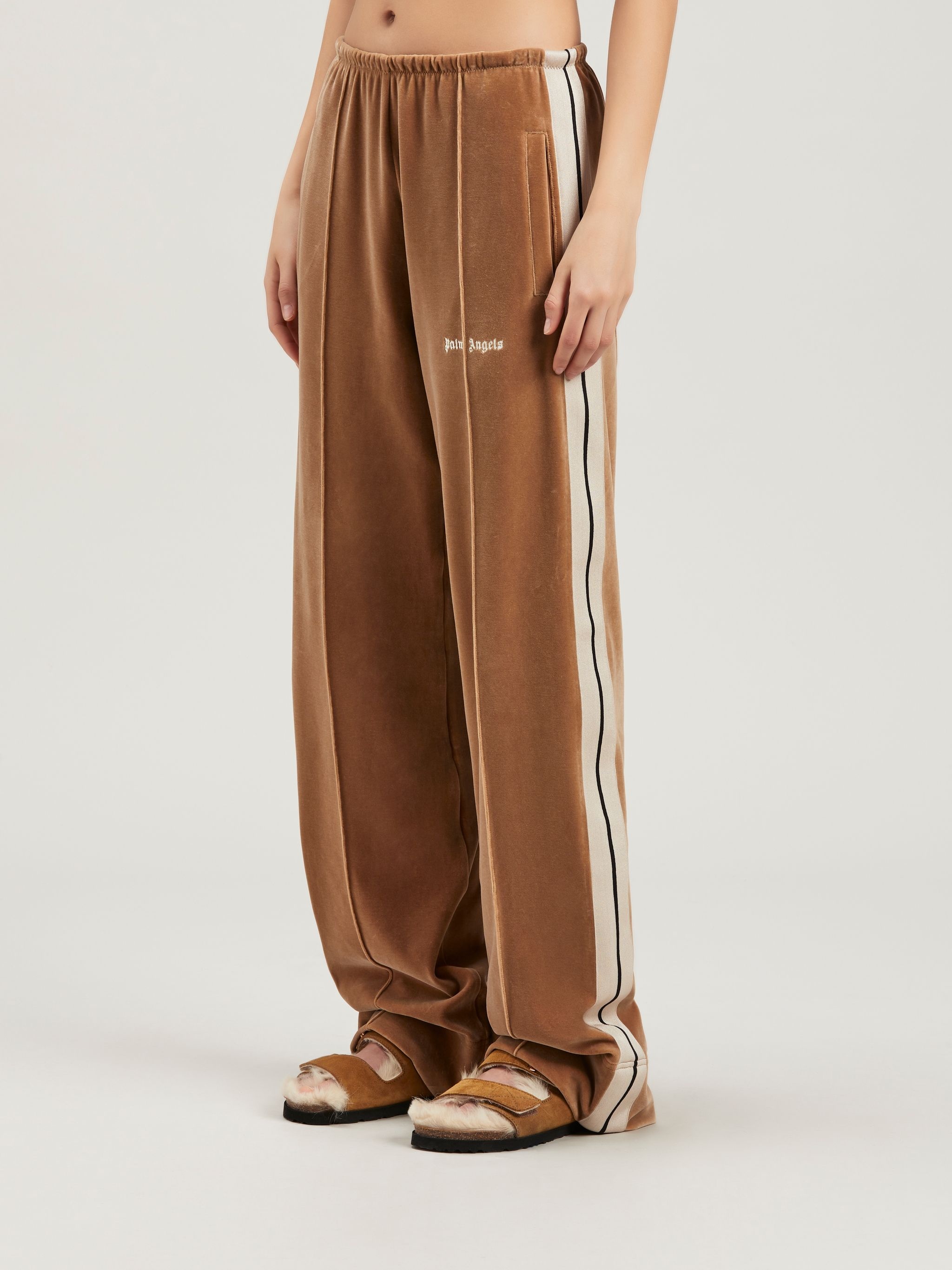 Velvet Loose Track Pants - 4