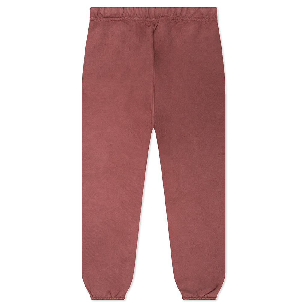 HEAVY FLEECE SWEATPANT - CRIMSON - 2