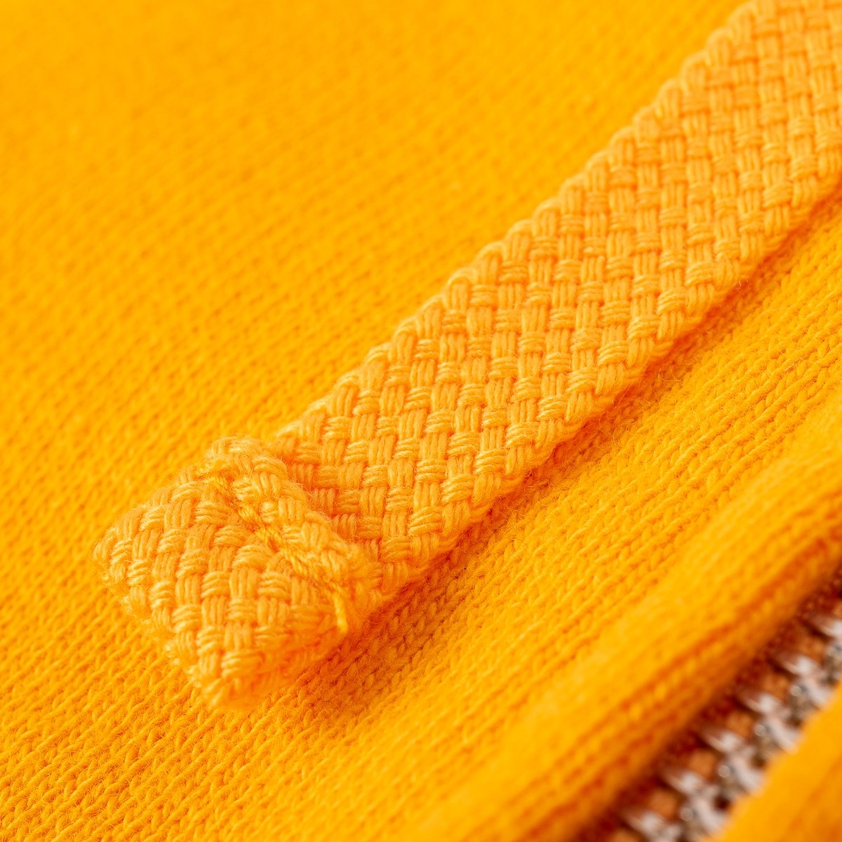 IHSW-63-MUS Printed 14oz Ultra Heavyweight Loopwheel Cotton Zippered Hoodie - Mustard - 12