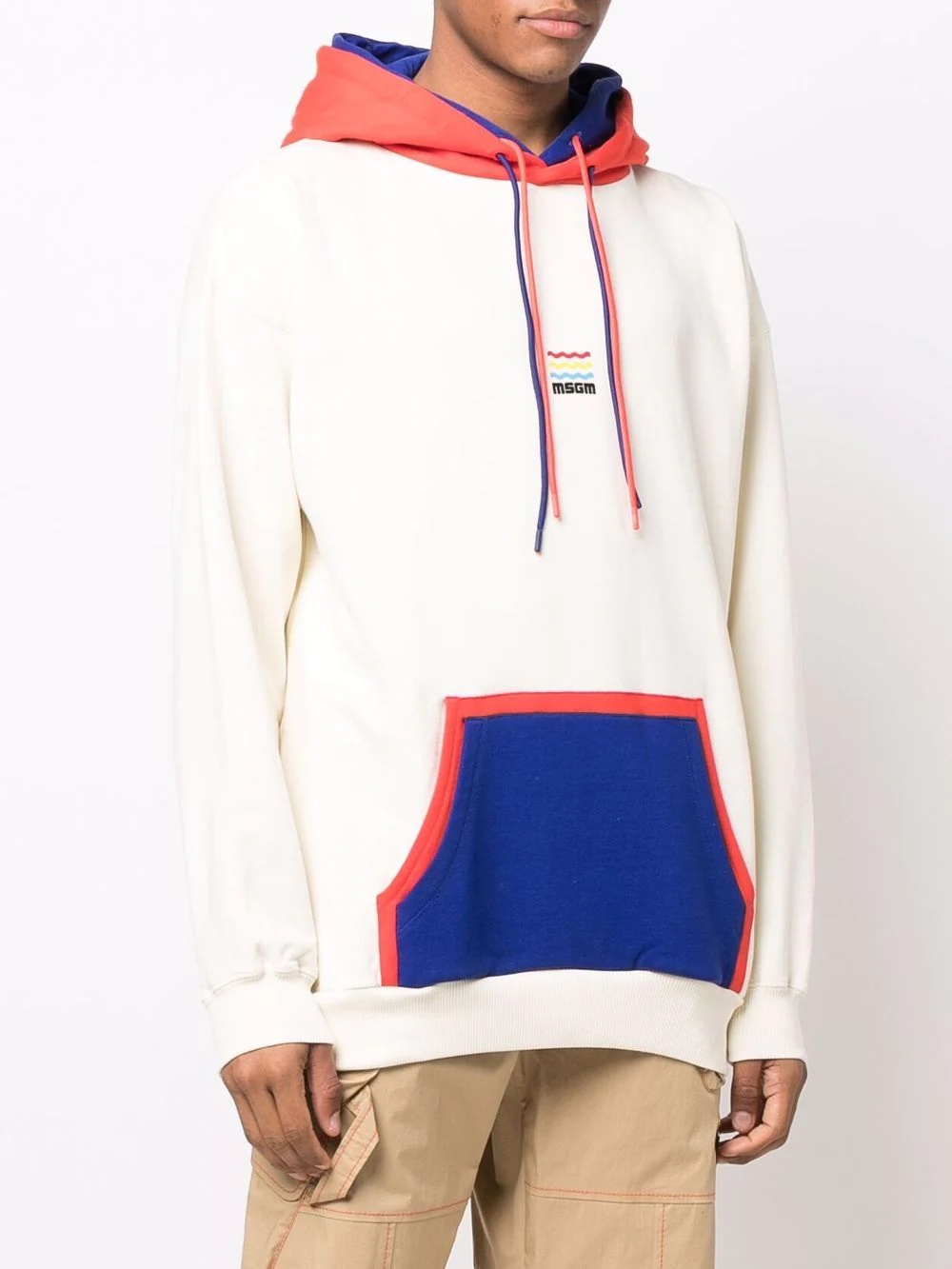 colour-block hoodie - 3