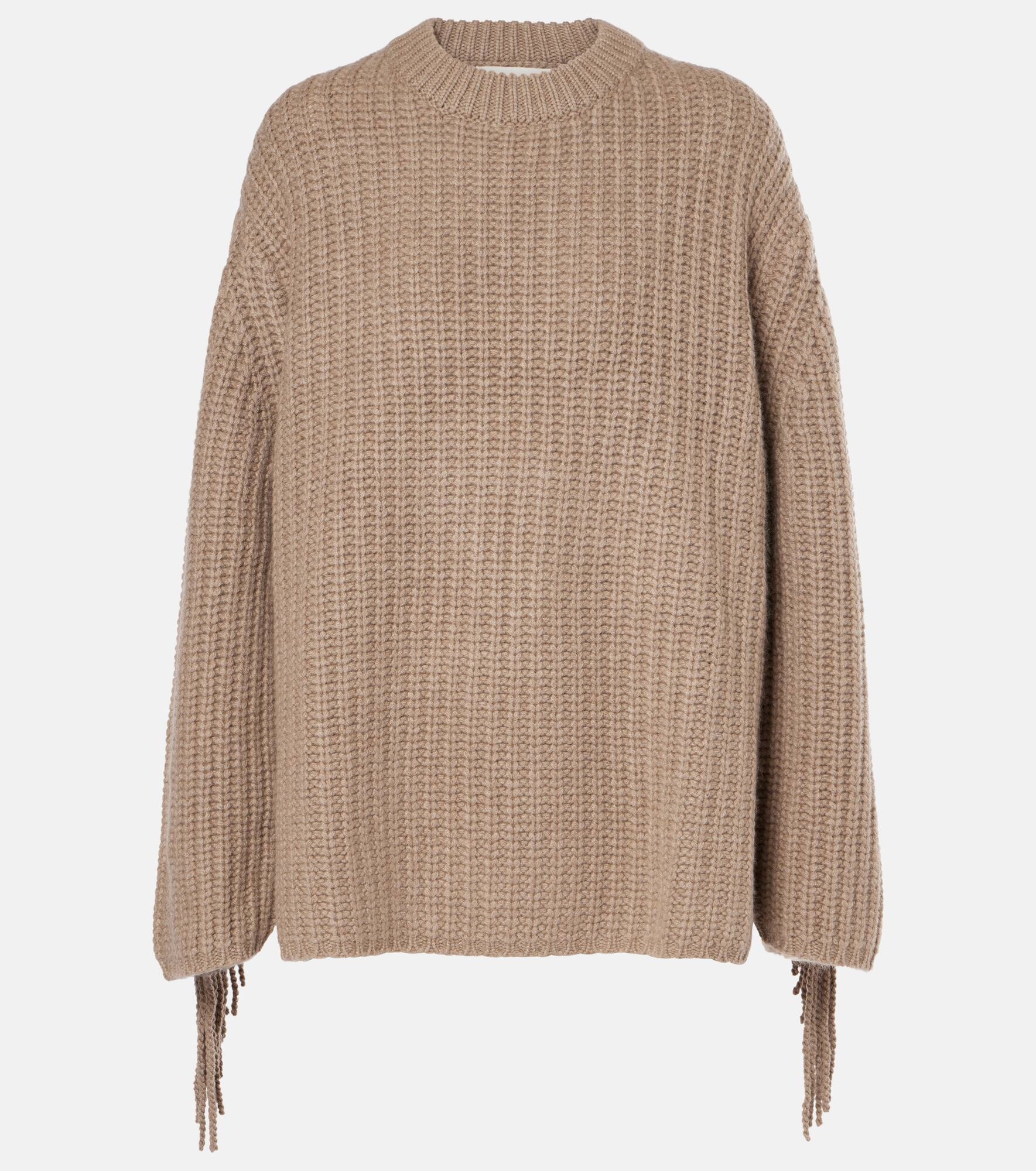 Hilma fringed cashmere sweater - 1