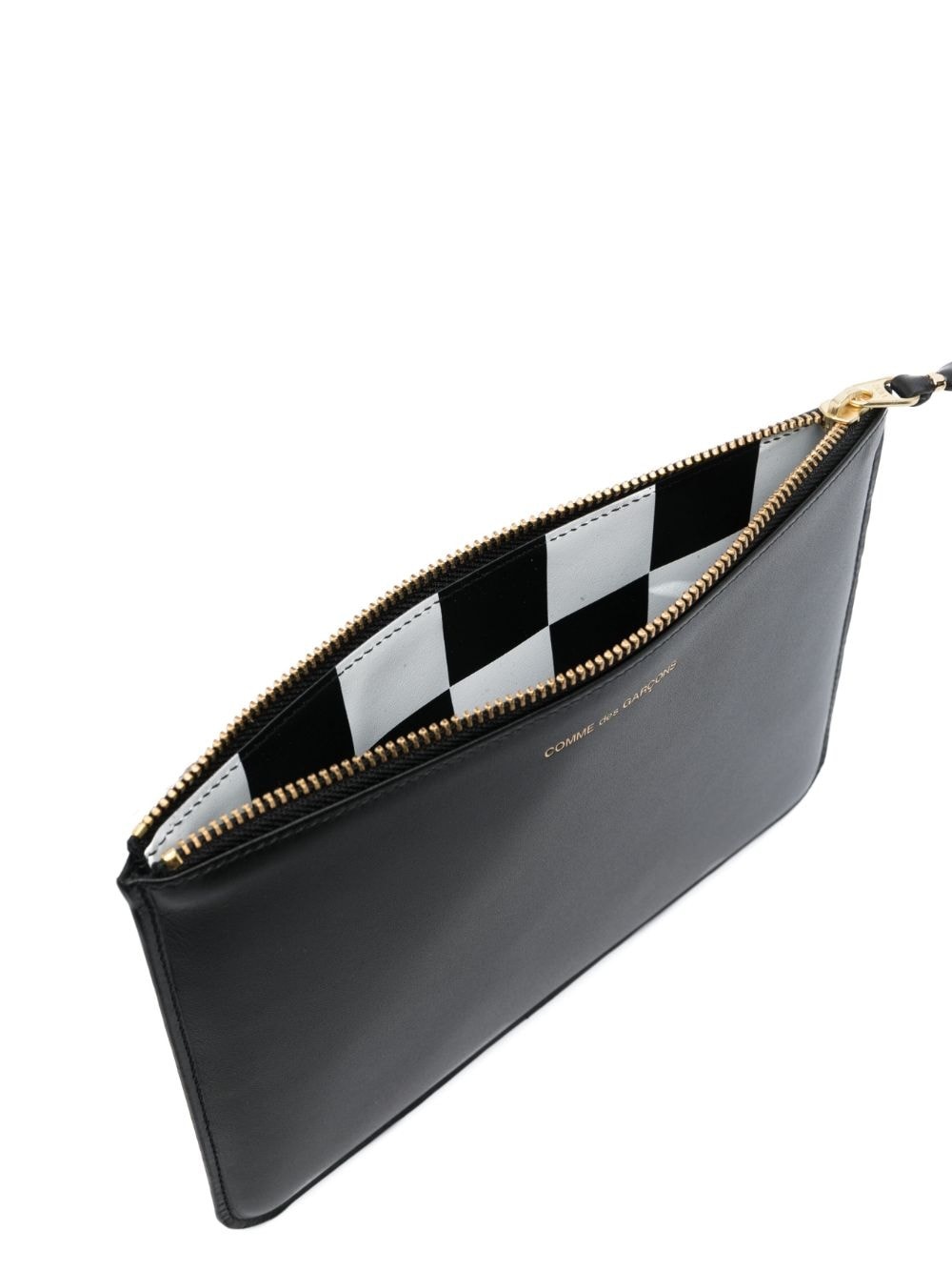 engraved-logo leather wallet - 3