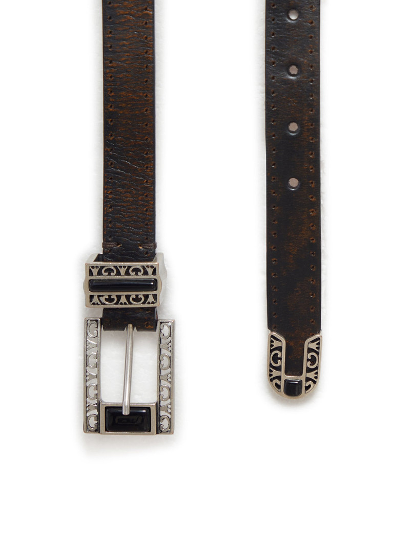 Golden Goose LEATHER BELT WITH DECORATED BUCKLE outlook