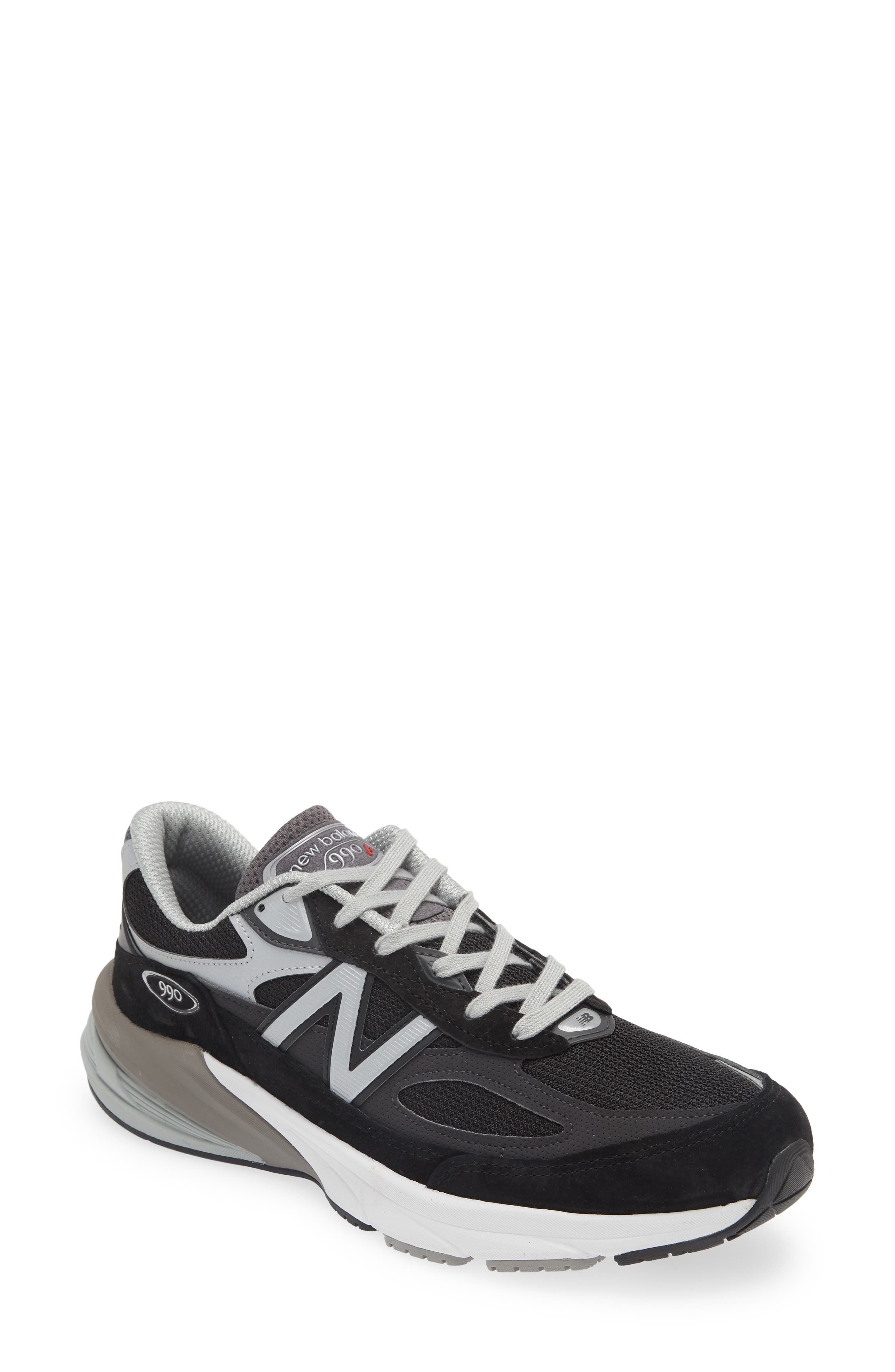 New Balance 990V6 Core Running Shoe in Black/Black at Nordstrom - 1