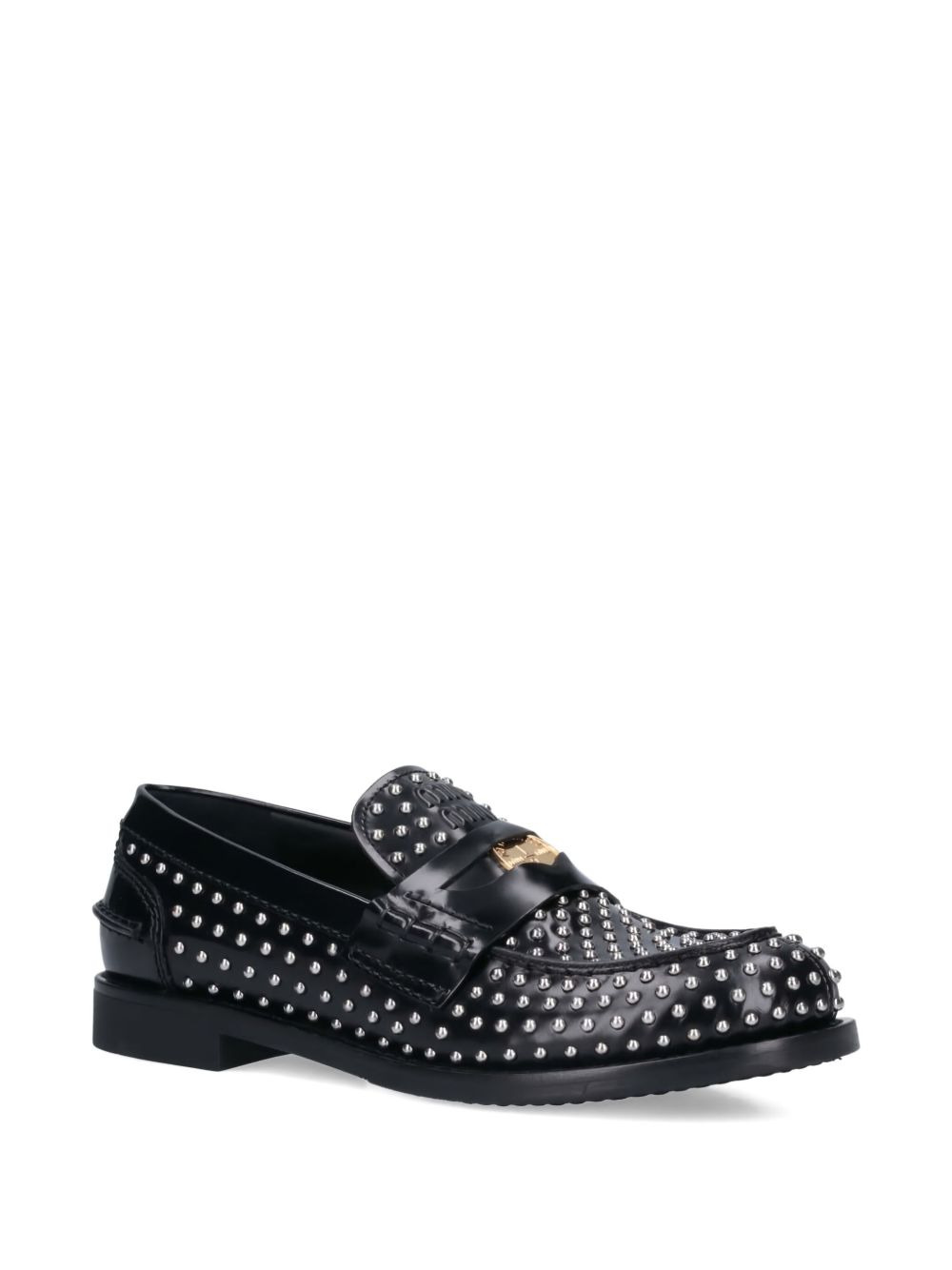 studded penny loafers - 2