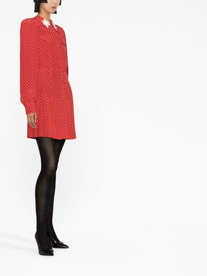polka-dot minidress - 3