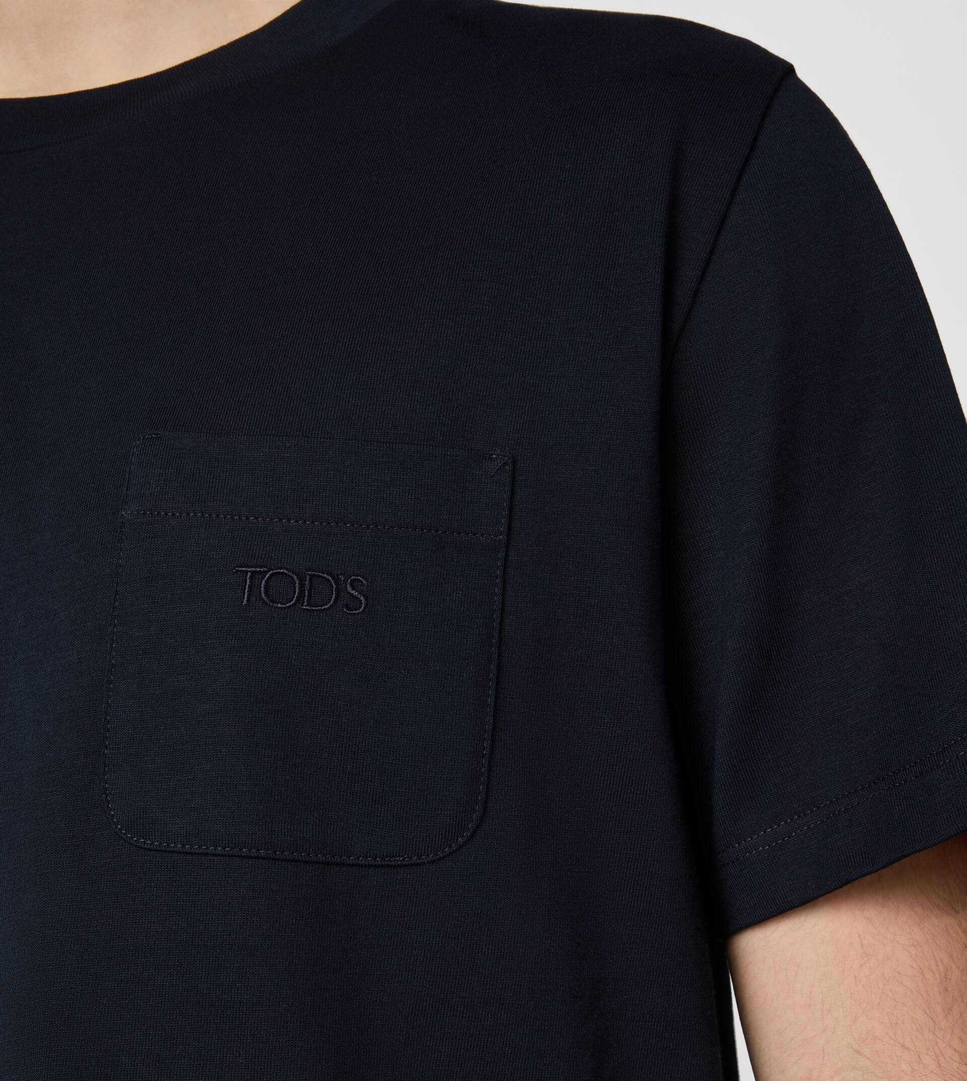 T-SHIRT IN JERSEY - BLUE - 5