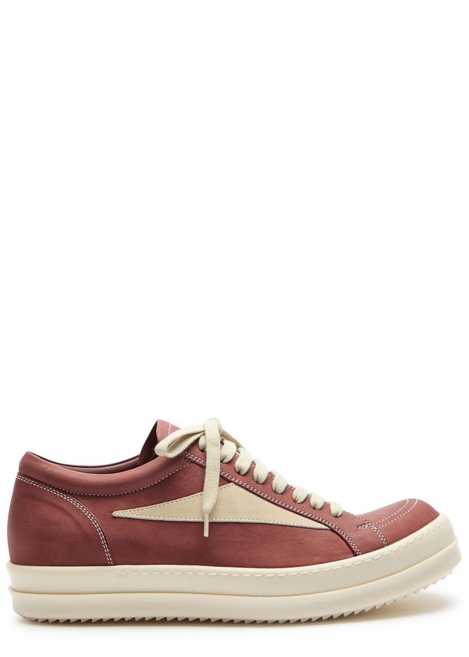 Rick Owens Suede and Leather Sneakers - 1