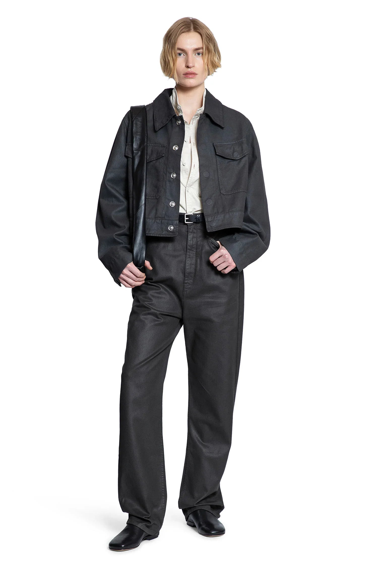 Trucker-Jacket-Shiny-Coated-Denim - 4