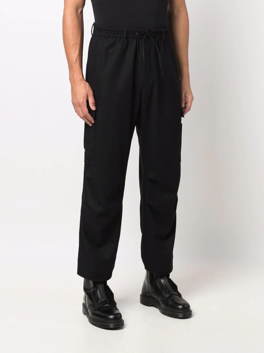 wool-blend cargo pants - 3