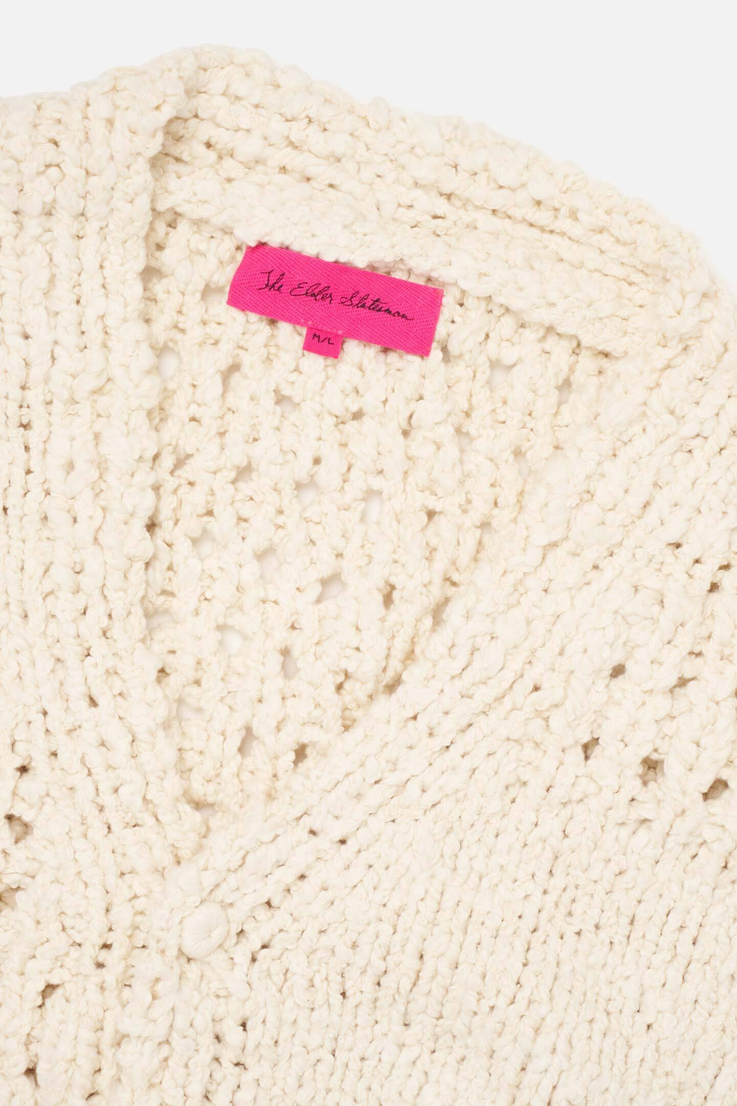 KNOTTED COTTON CARDIGAN - 6