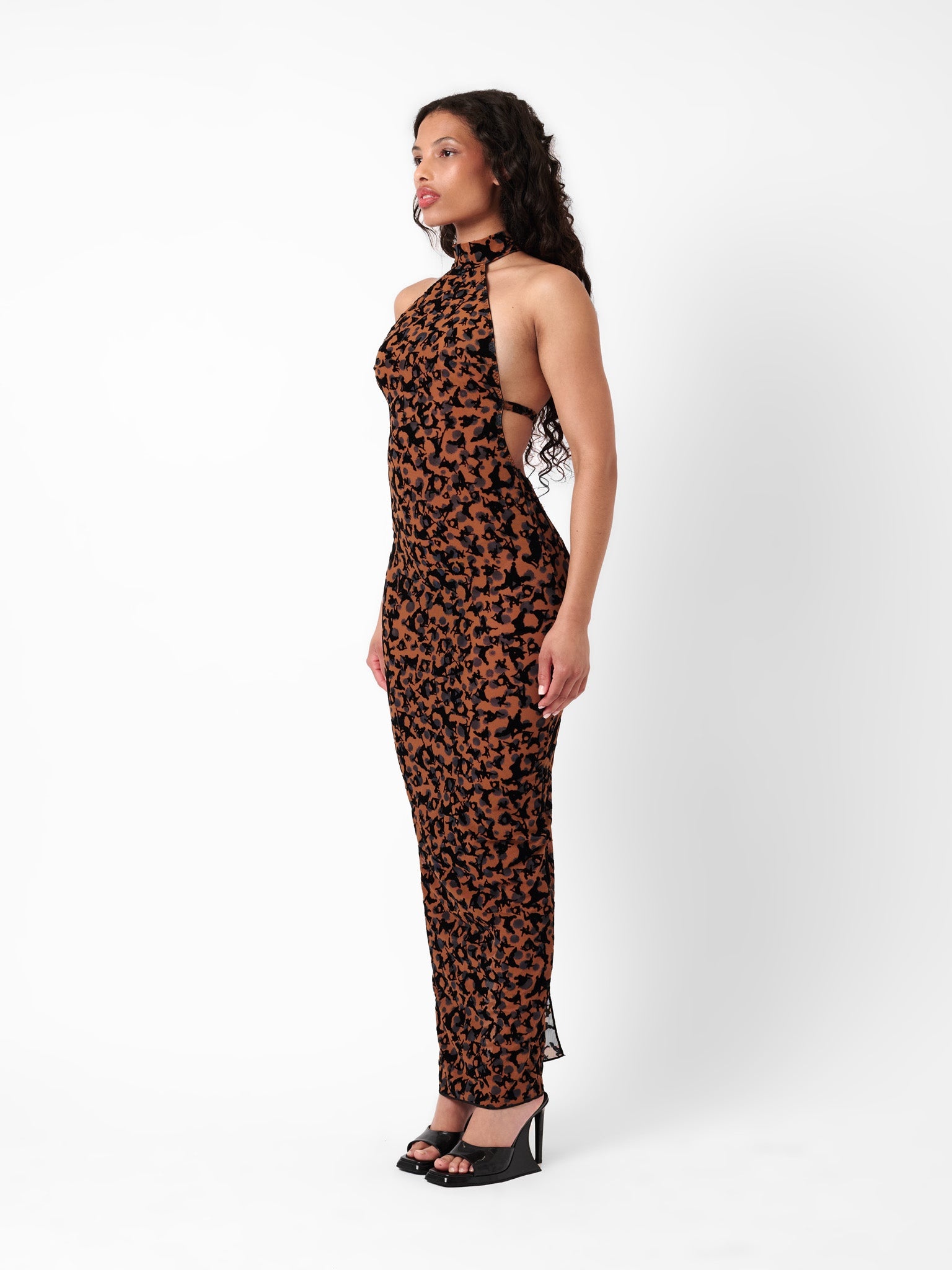 PANTHER DRESS BROWN LEOPARD PRINT - 4