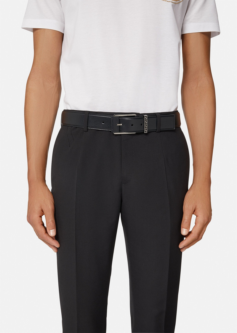 VERSACE Greca Leather Belt outlook