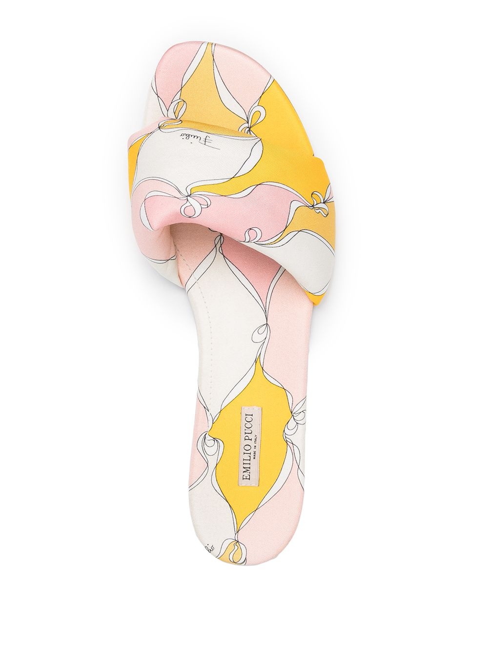 abstract-print flat sandals - 4