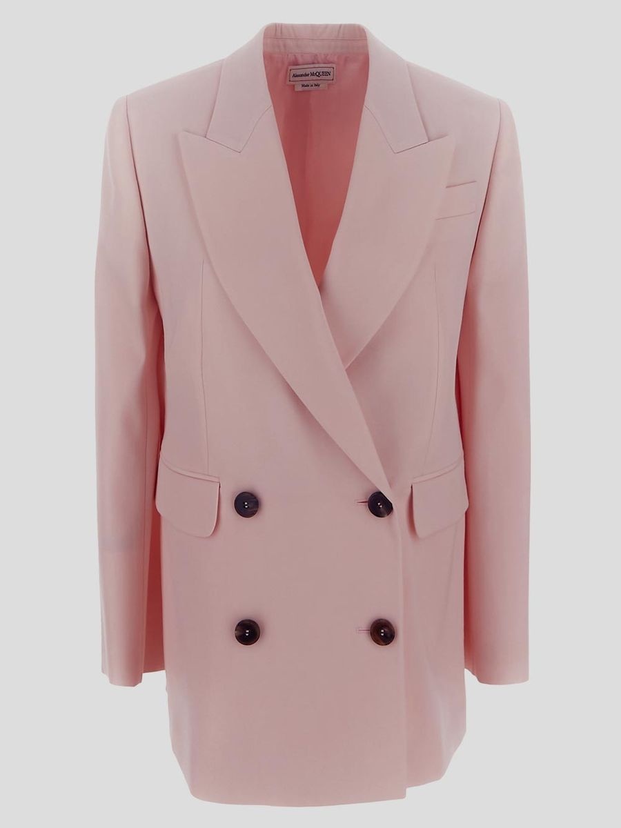 ジャケット alexander mcqueen DOUBLE-BREASTED JACKET (708182_QJAAC9066) ジャケット alexander mcqueen DOUBLE-BREASTED JACKET