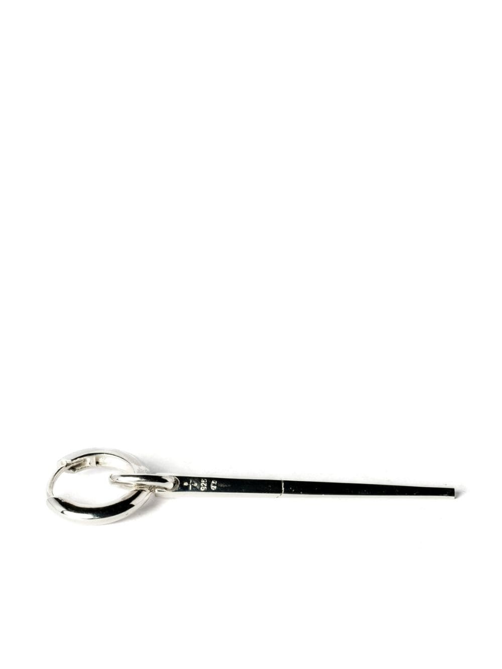 mini spike hoop earring - 2