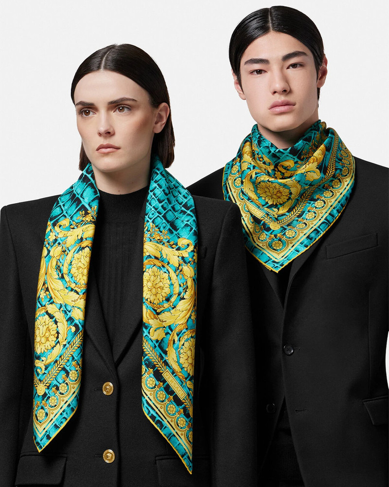 Baroccodile Large Silk Foulard 3