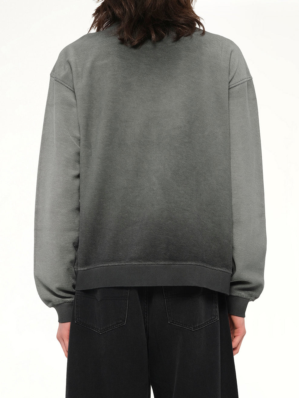 S-ARON Sweatshirt in Washed Grey - 5