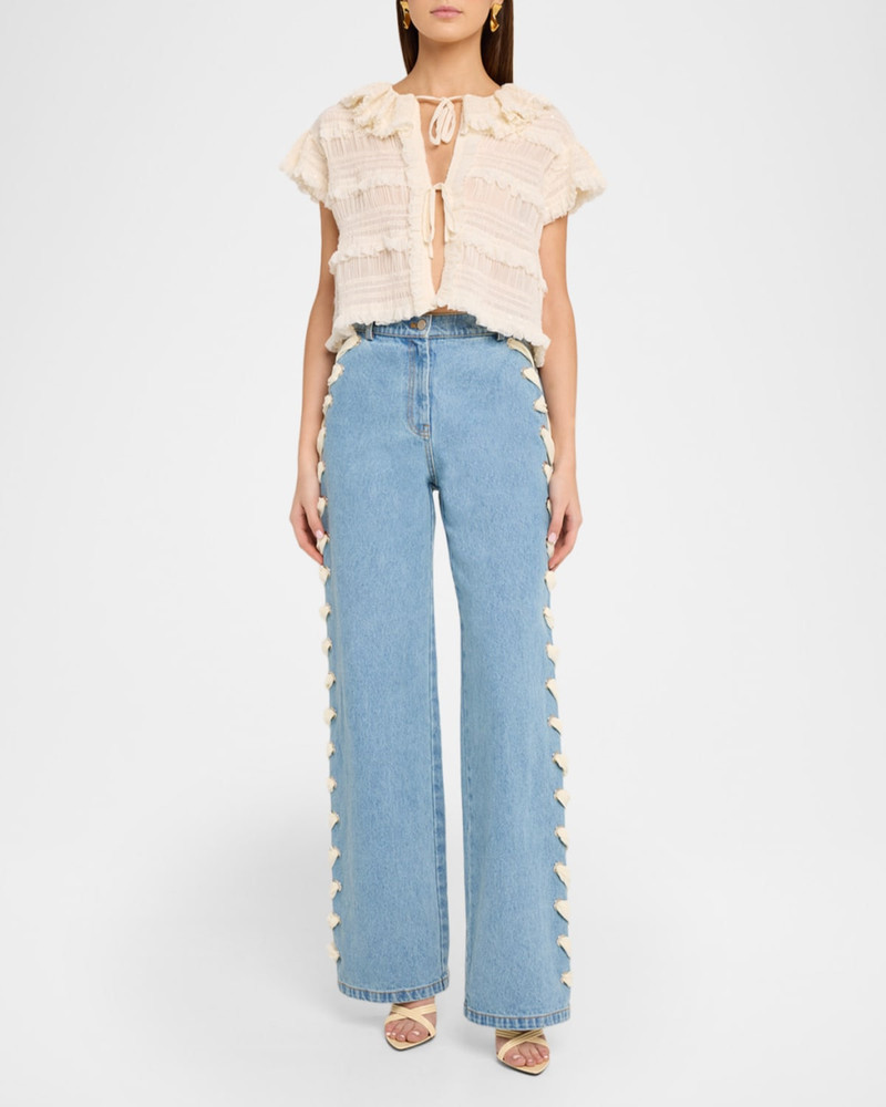 AKNVAS Lyd Laced Denim Trousers outlook