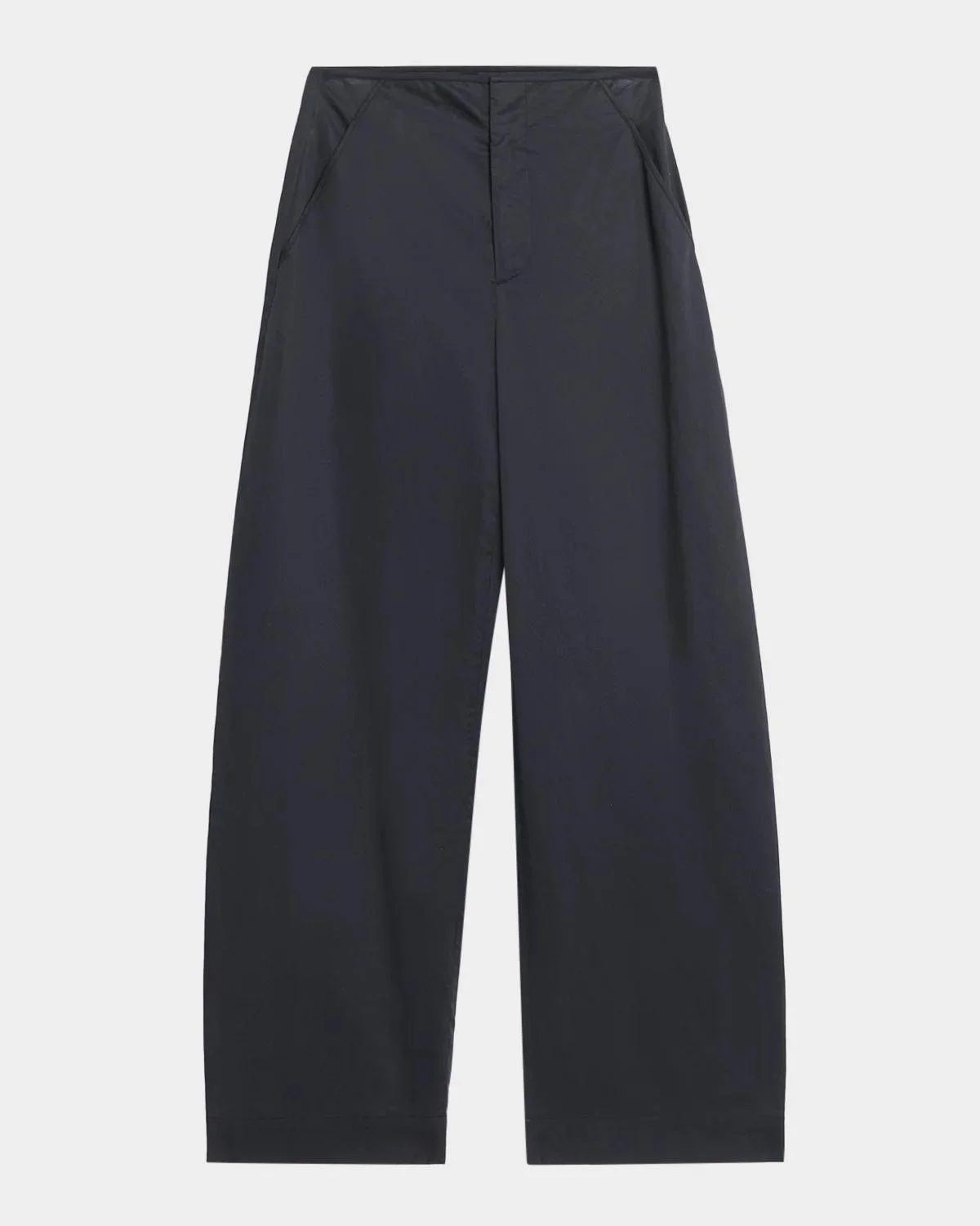 High-Rise Poplin Pants - 1