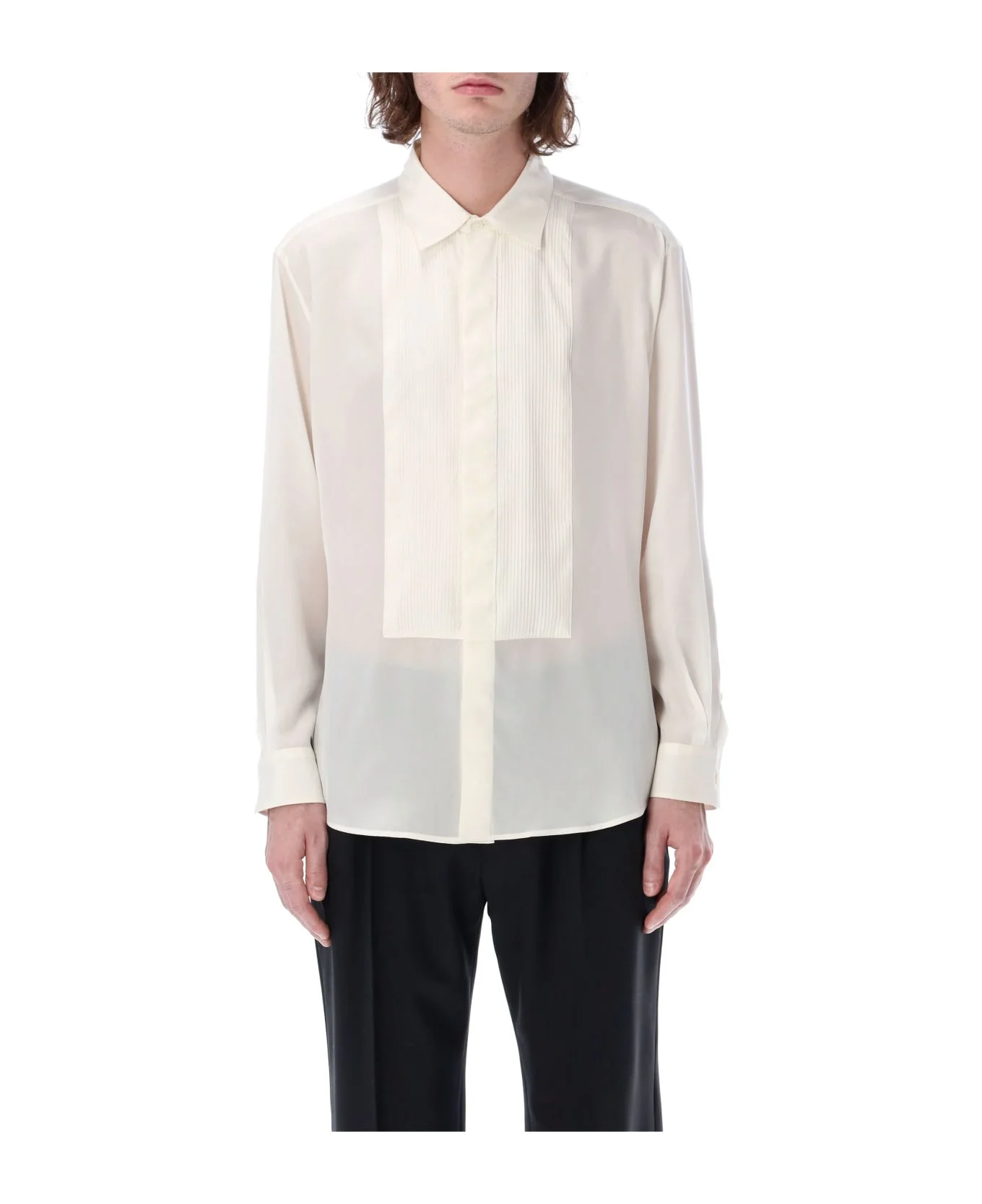 Smoking Silk Shirt - 1