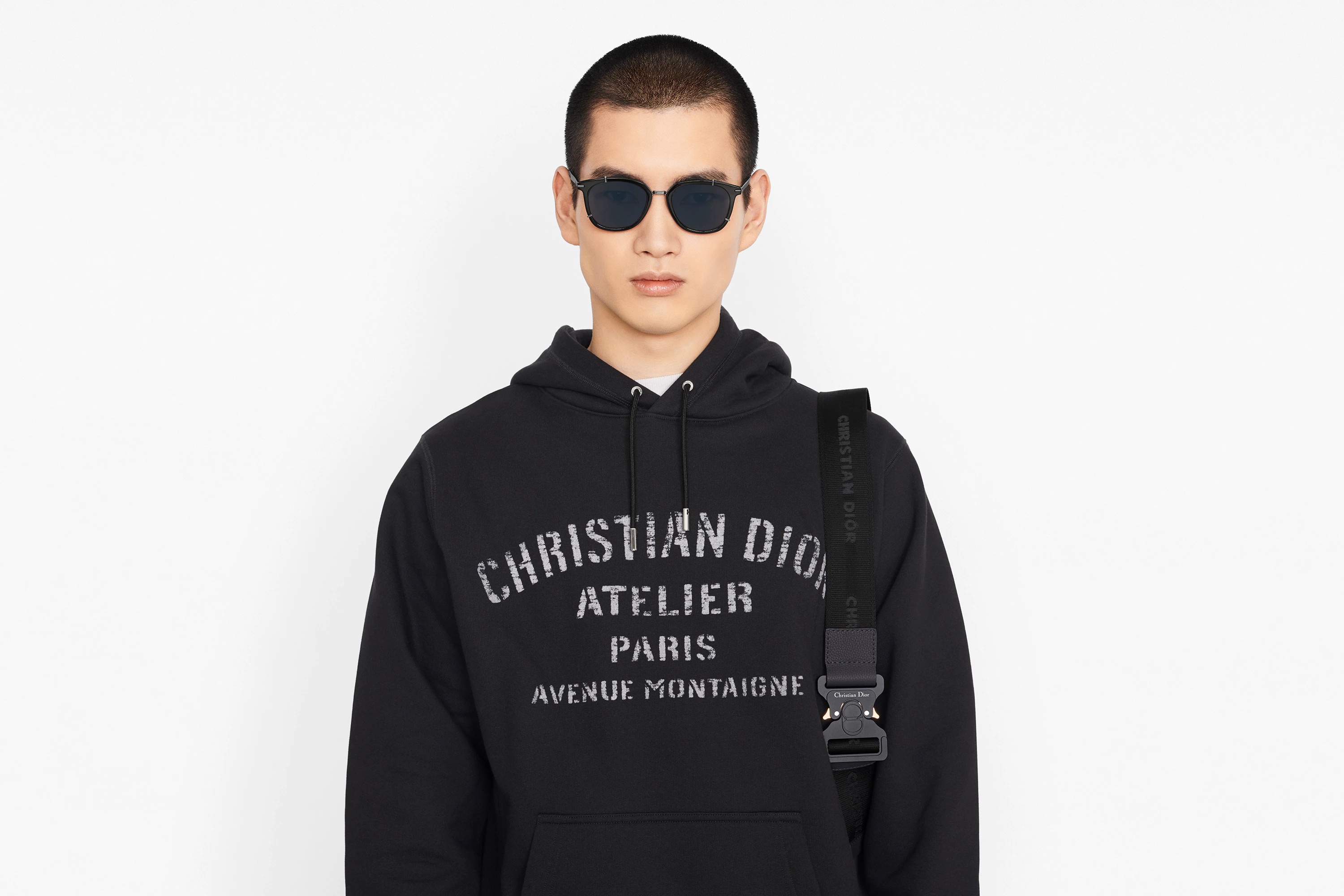 Oversized 'Christian Dior Atelier' Hooded Sweatshirt - 4