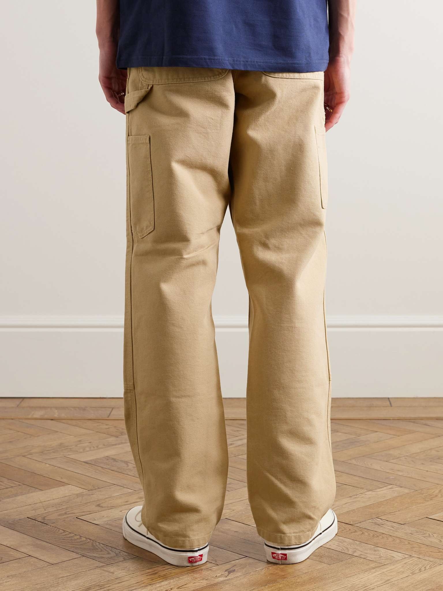 Double Knee Straight-Leg Cotton-Canvas Carpenter Trousers - 3