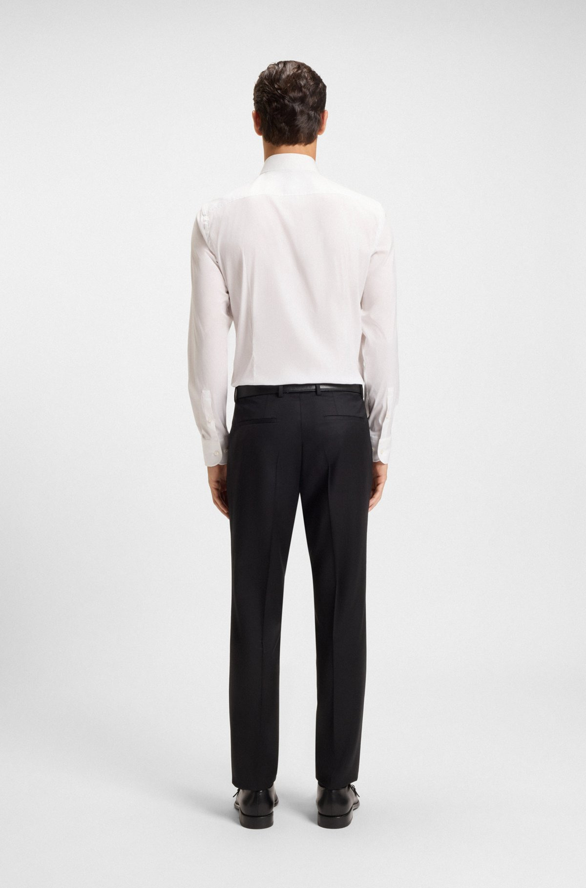 SLIM-FIT SHIRT IN EASY-IRON POPLIN - 5