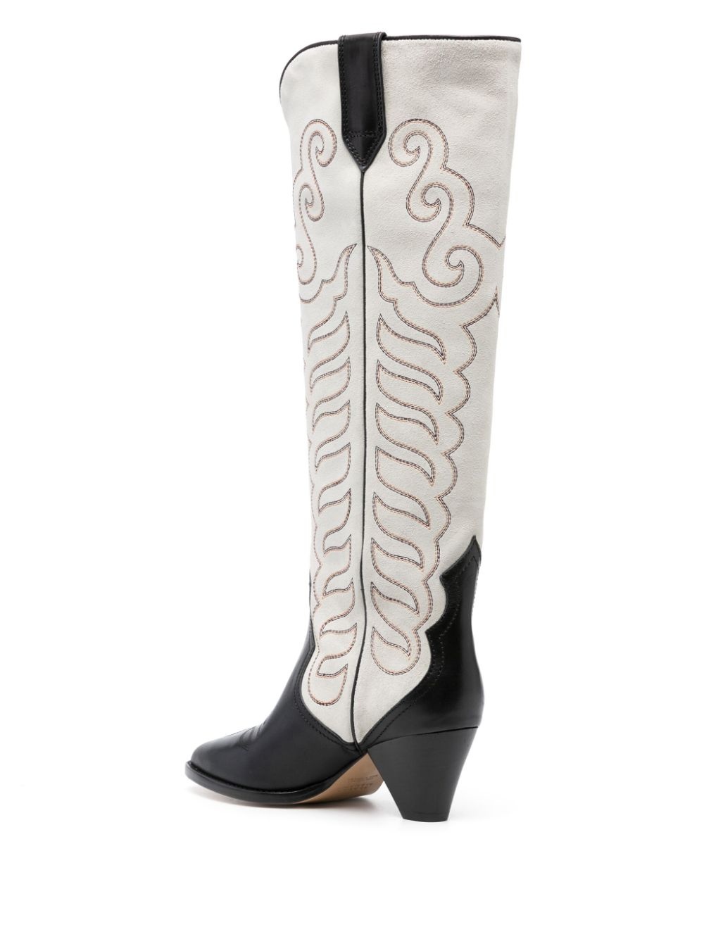 Liela 60mm embroidered leather boots - 3