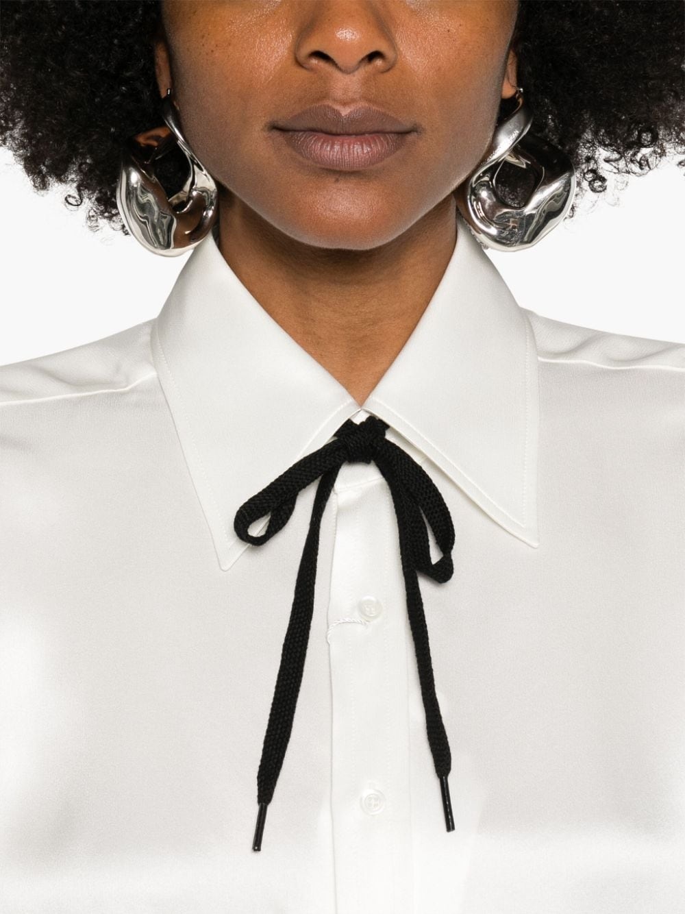 silk satin shirt - 5