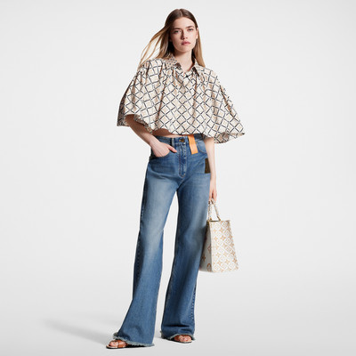 Louis Vuitton Frayed Hem Straight-Cut Jeans outlook