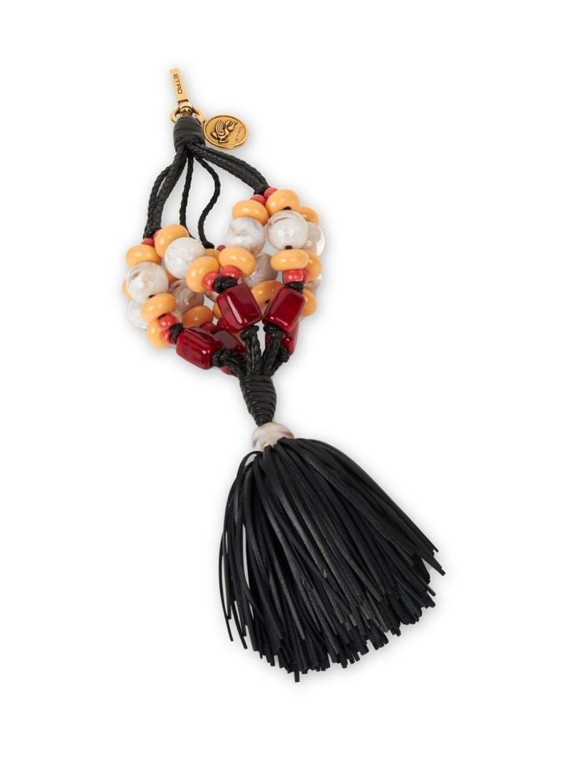 Etro apple-tassel leather charm outlook
