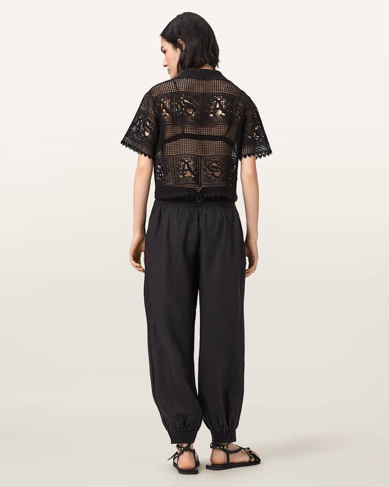 HARRIE LINEN BLEND BAGGY FIT PANTS 7