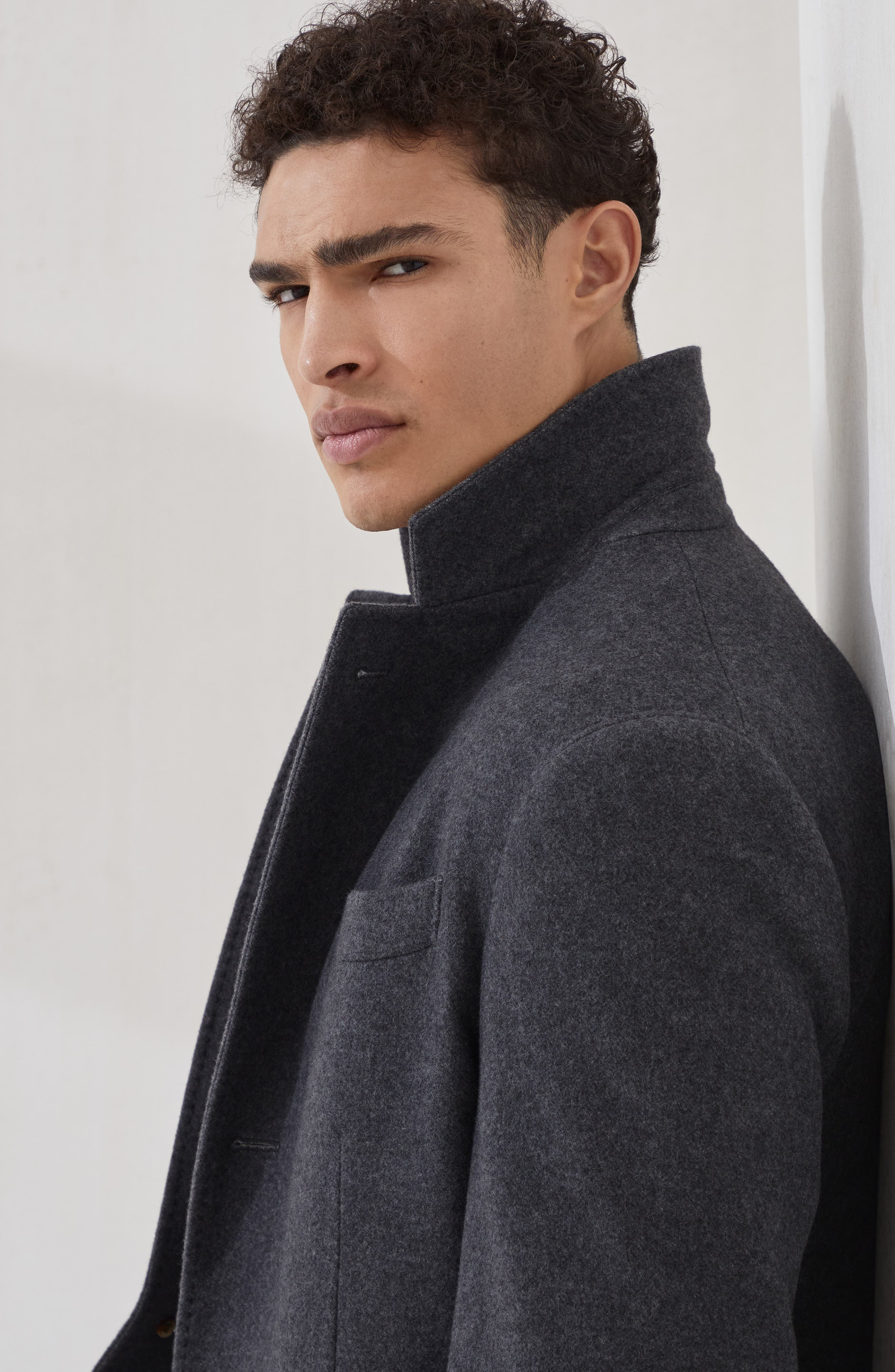 Brunello Cucinelli Water-resistant coat in Lead at Nordstrom - 4