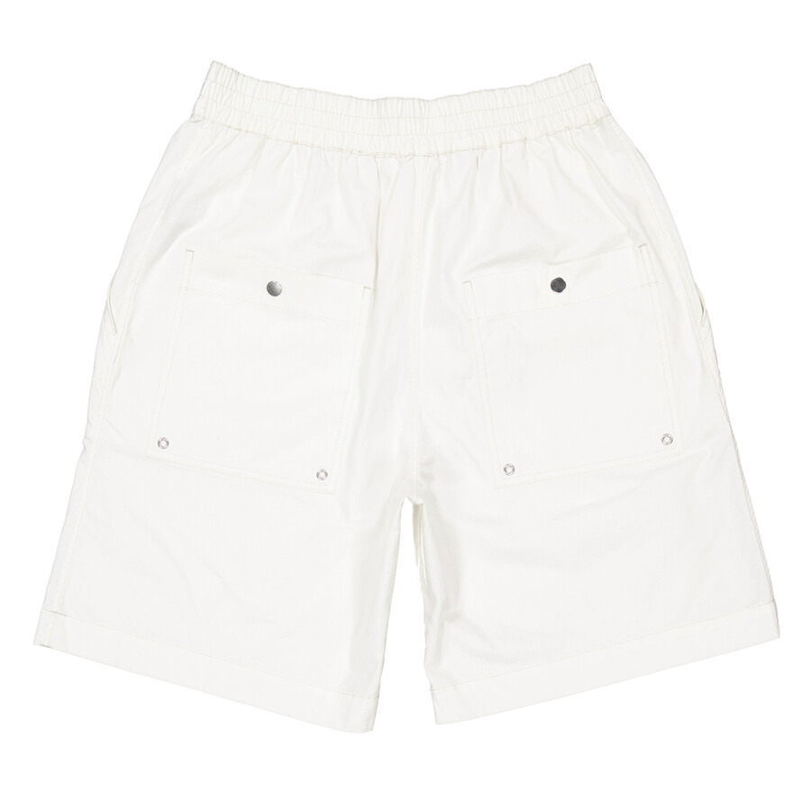 Isabel Marant Men's Beige Nahlan Elasticated Waistband Zip-Detailed Shorts - 7