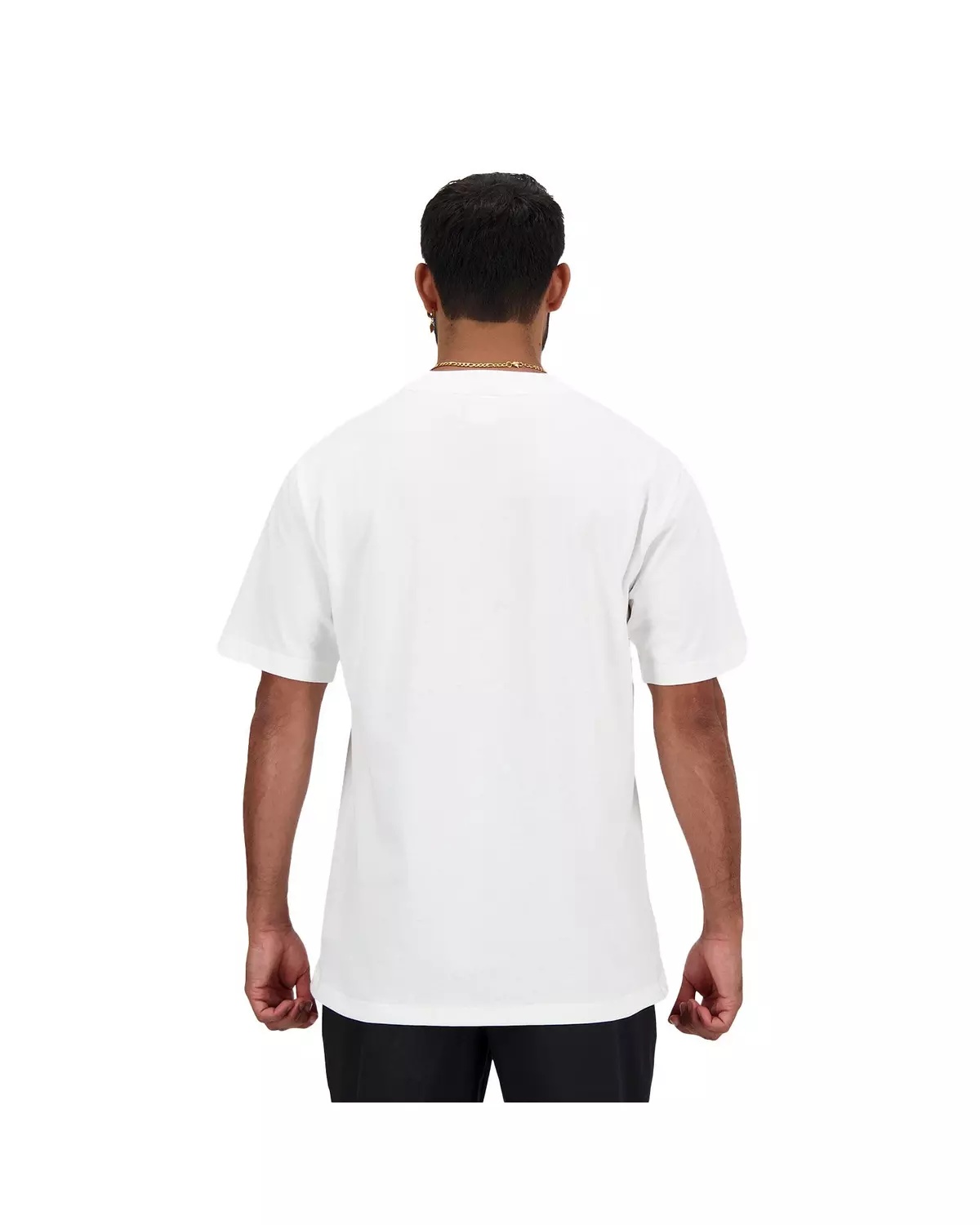 Men's Athletics Cotton Tee-White - 2