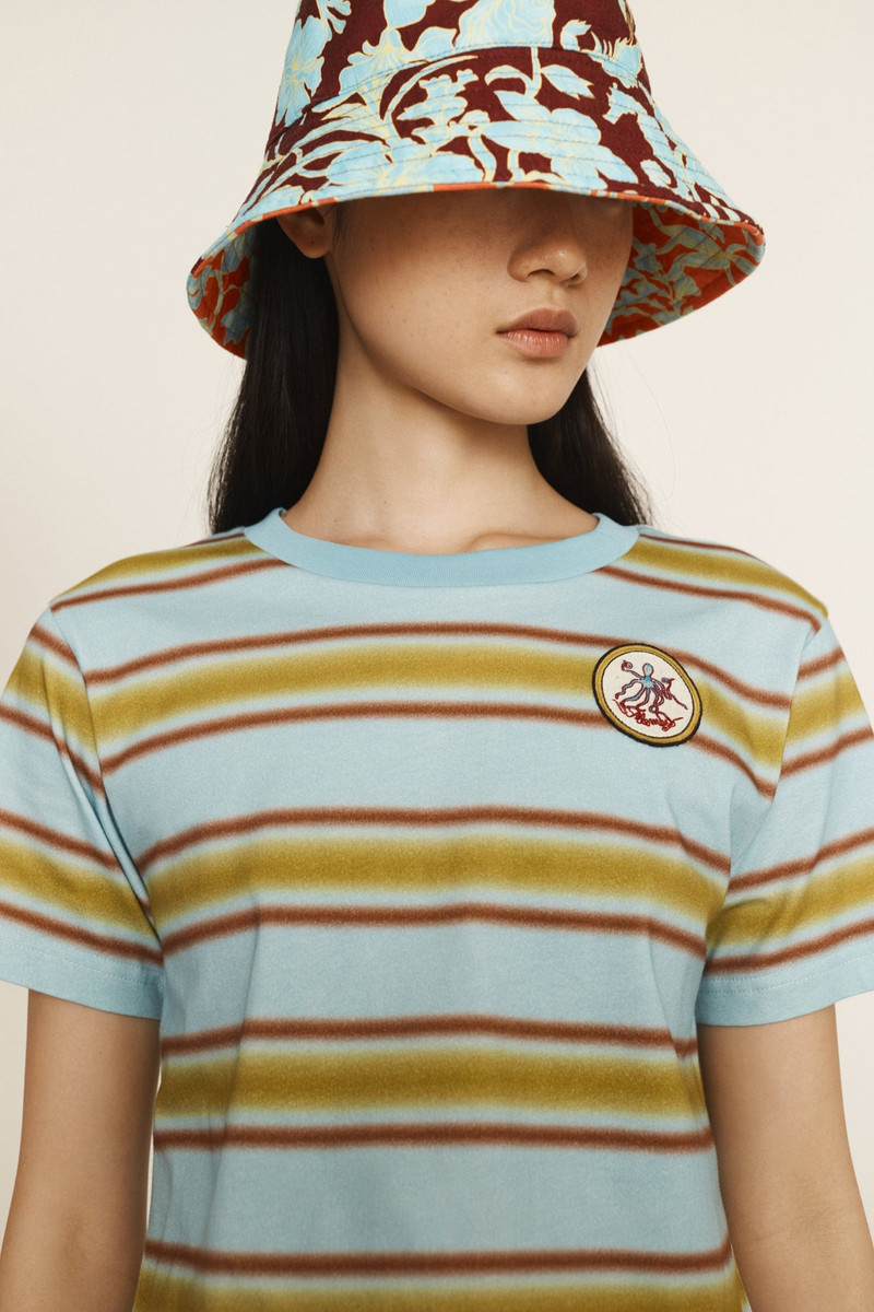 Rosanna Cropped Stripe Tee 3