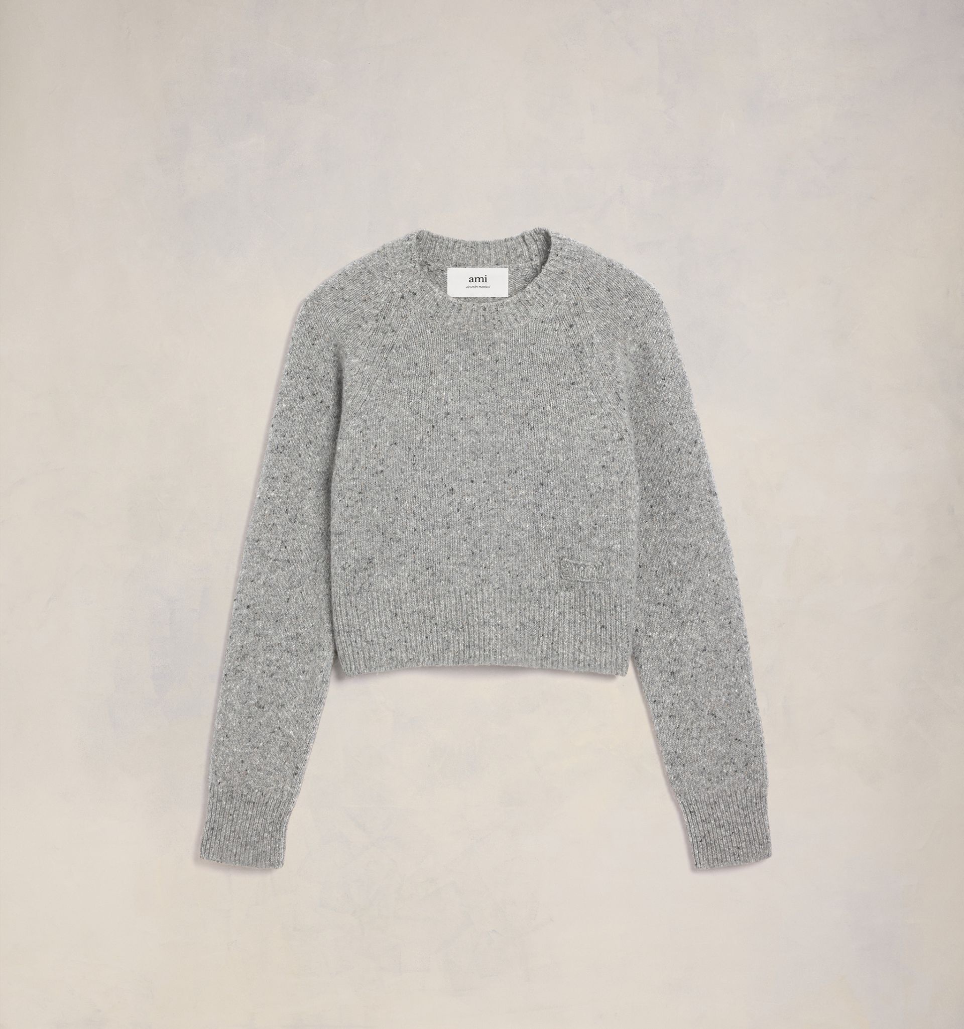 Ami Embroidery Crewneck Sweater - 1