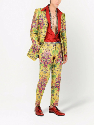 Dolce & Gabbana patterned jacquard suit jacket outlook