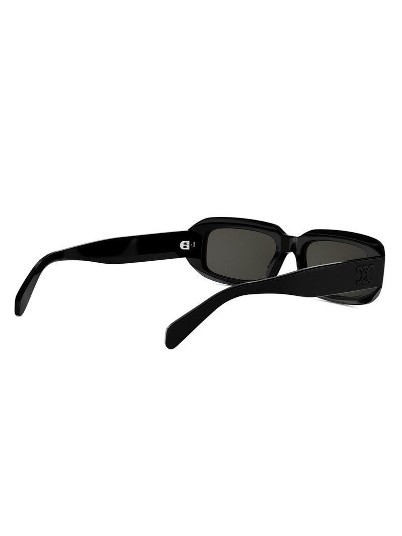 Women's Triomphe 54MM Rectangular Sunglasses - Black Smoke 6