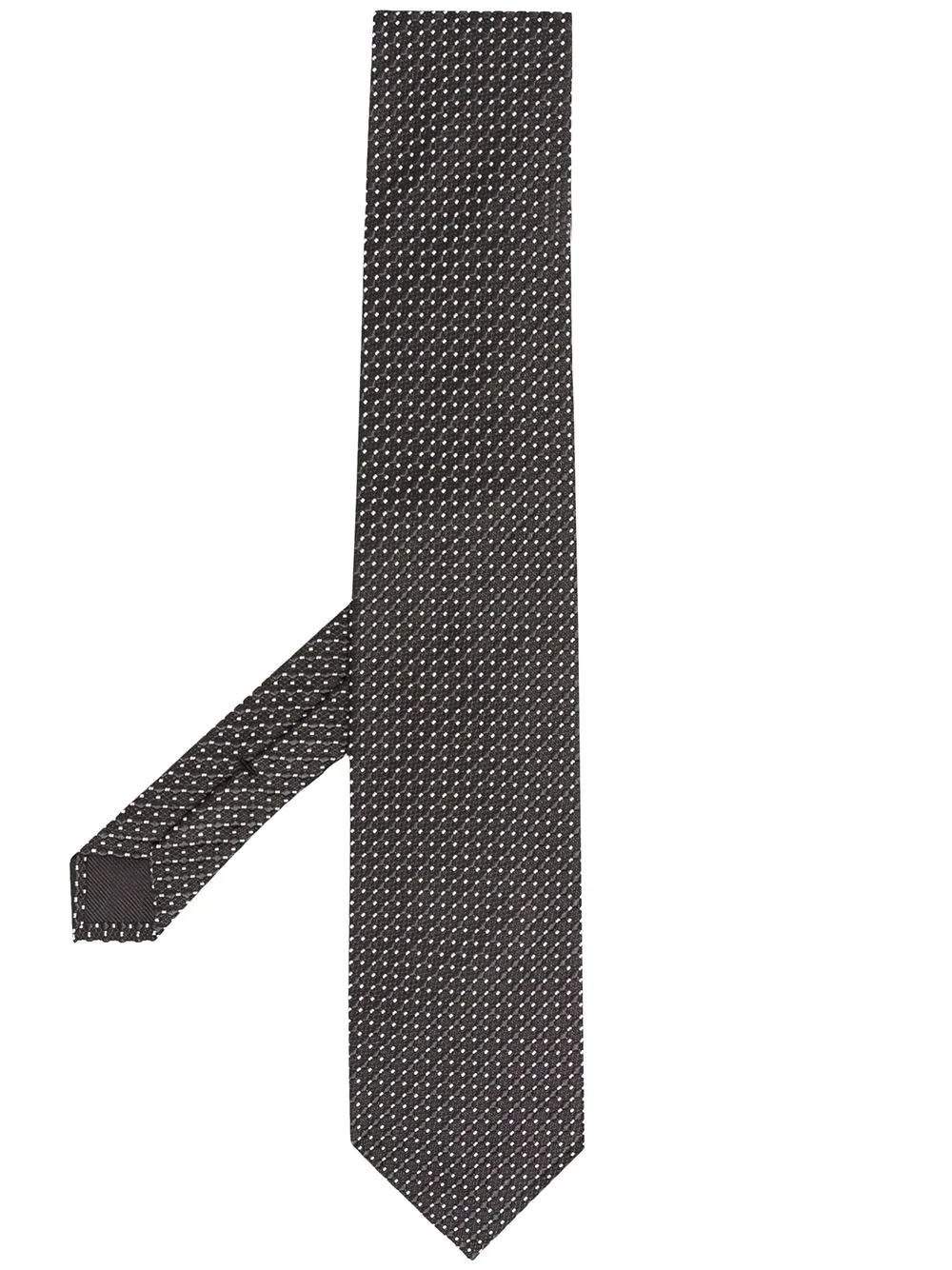 woven-effect pointed tie - 1