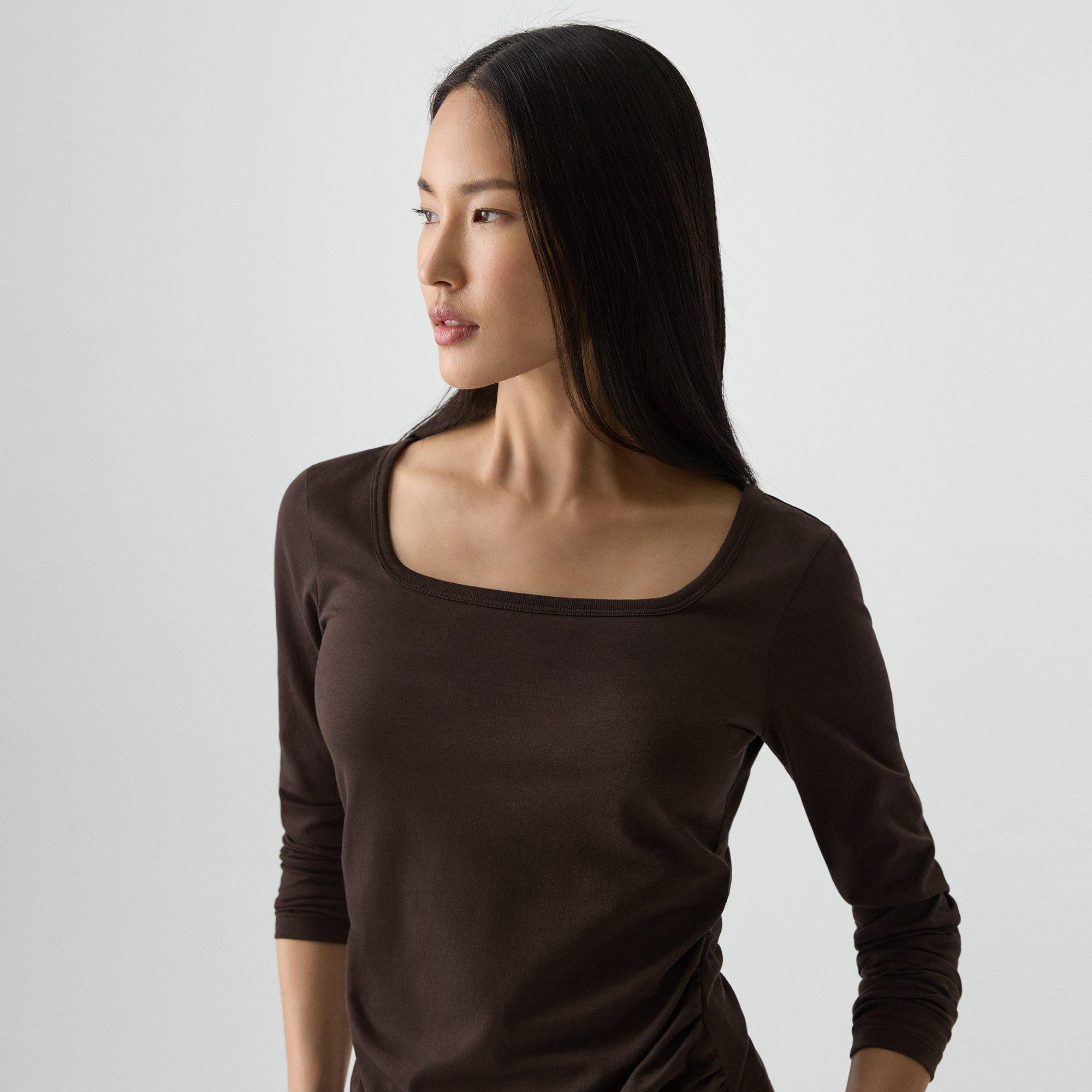 Square Neck Tee in Certified Organic Cotton - 5