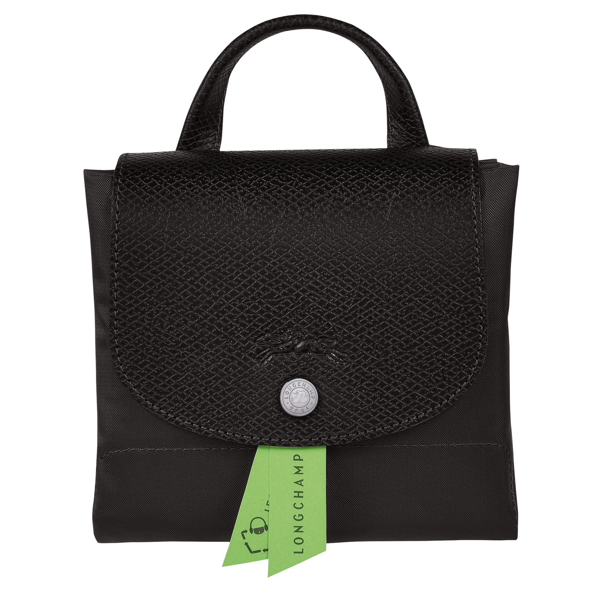 Le Pliage Green M Backpack Black - Recycled canvas - 5