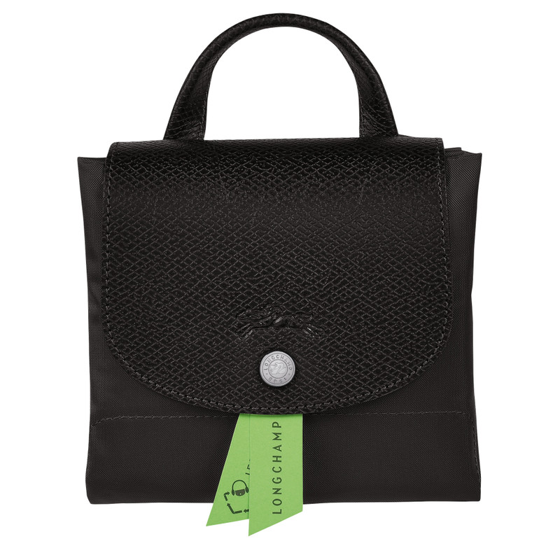 Le Pliage Green M Backpack Black - Recycled canvas 5