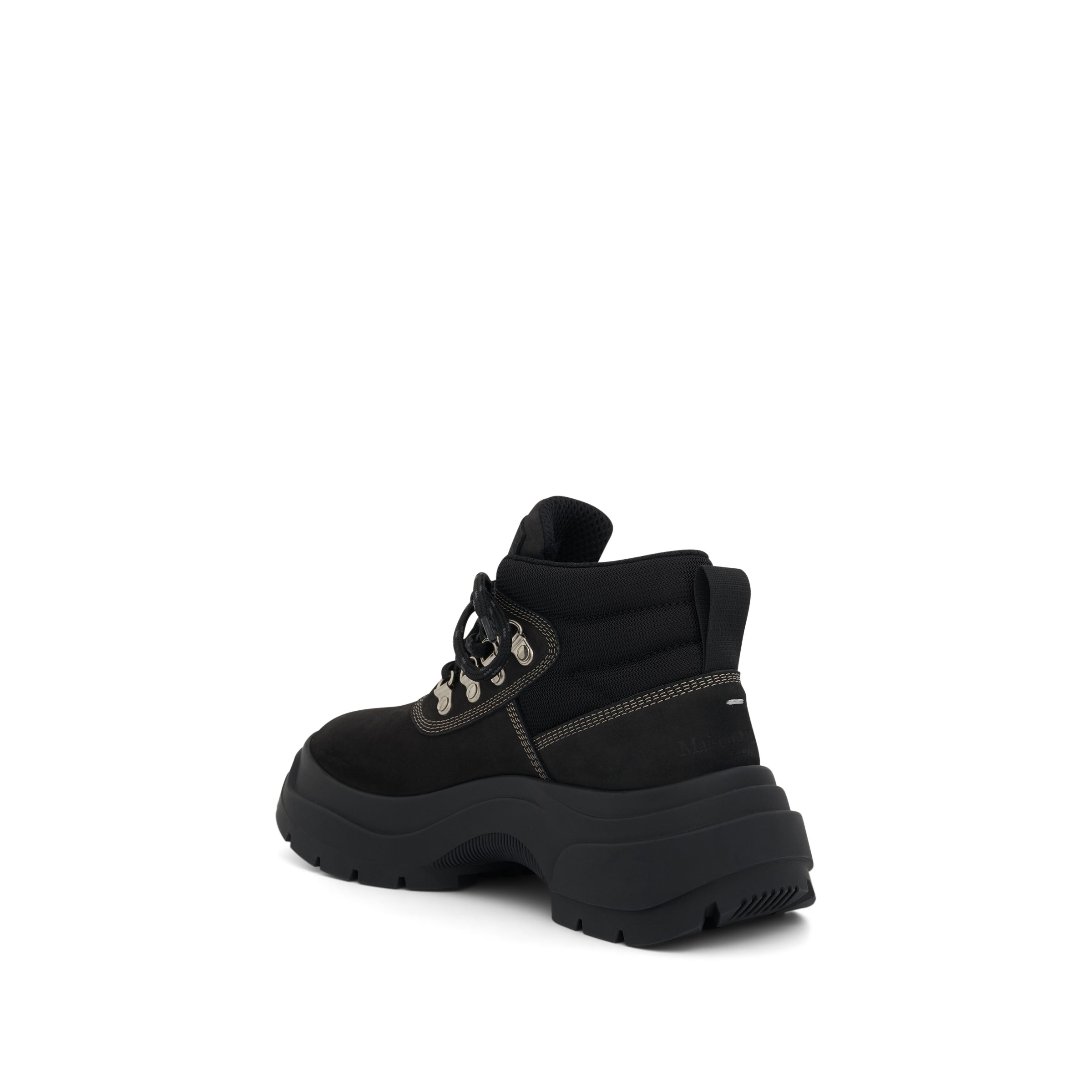 Chunky Ankle Boots in Black - 4