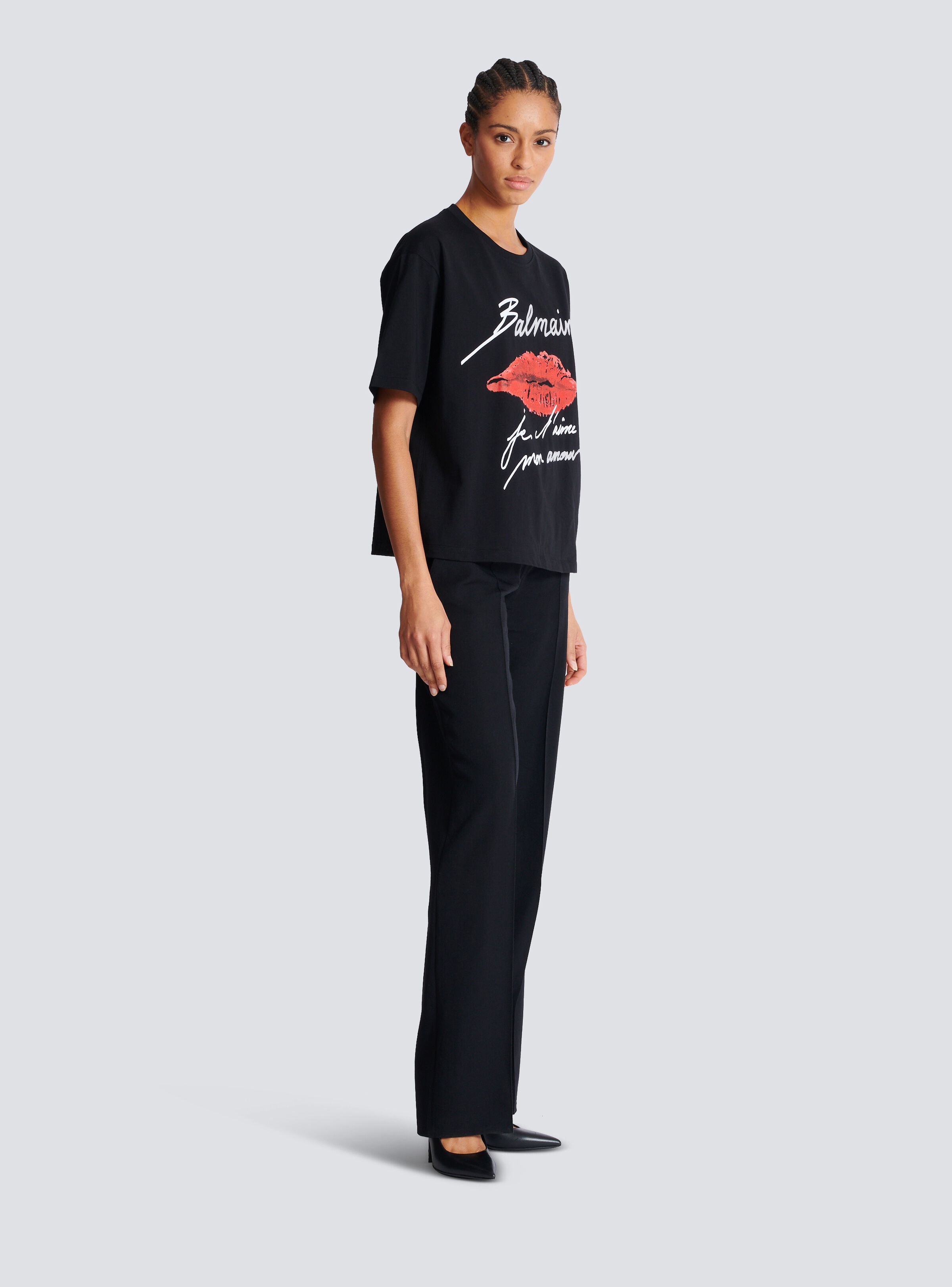 Short-sleeved T-shirt with Kiss print - 3