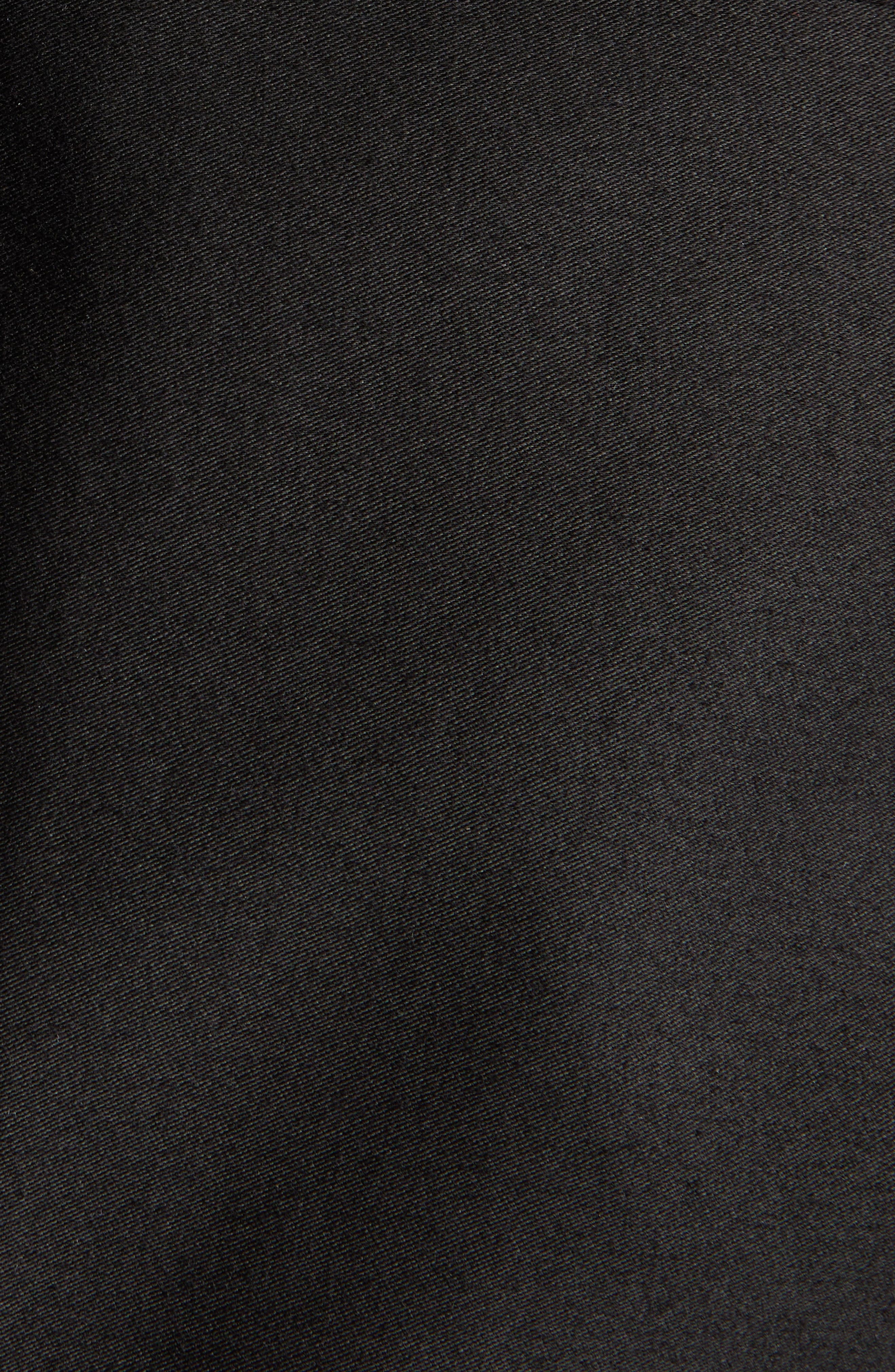 TOM FORD Leather Trimmed Brushed Cotton Satin Peacoat in Black at Nordstrom - 6