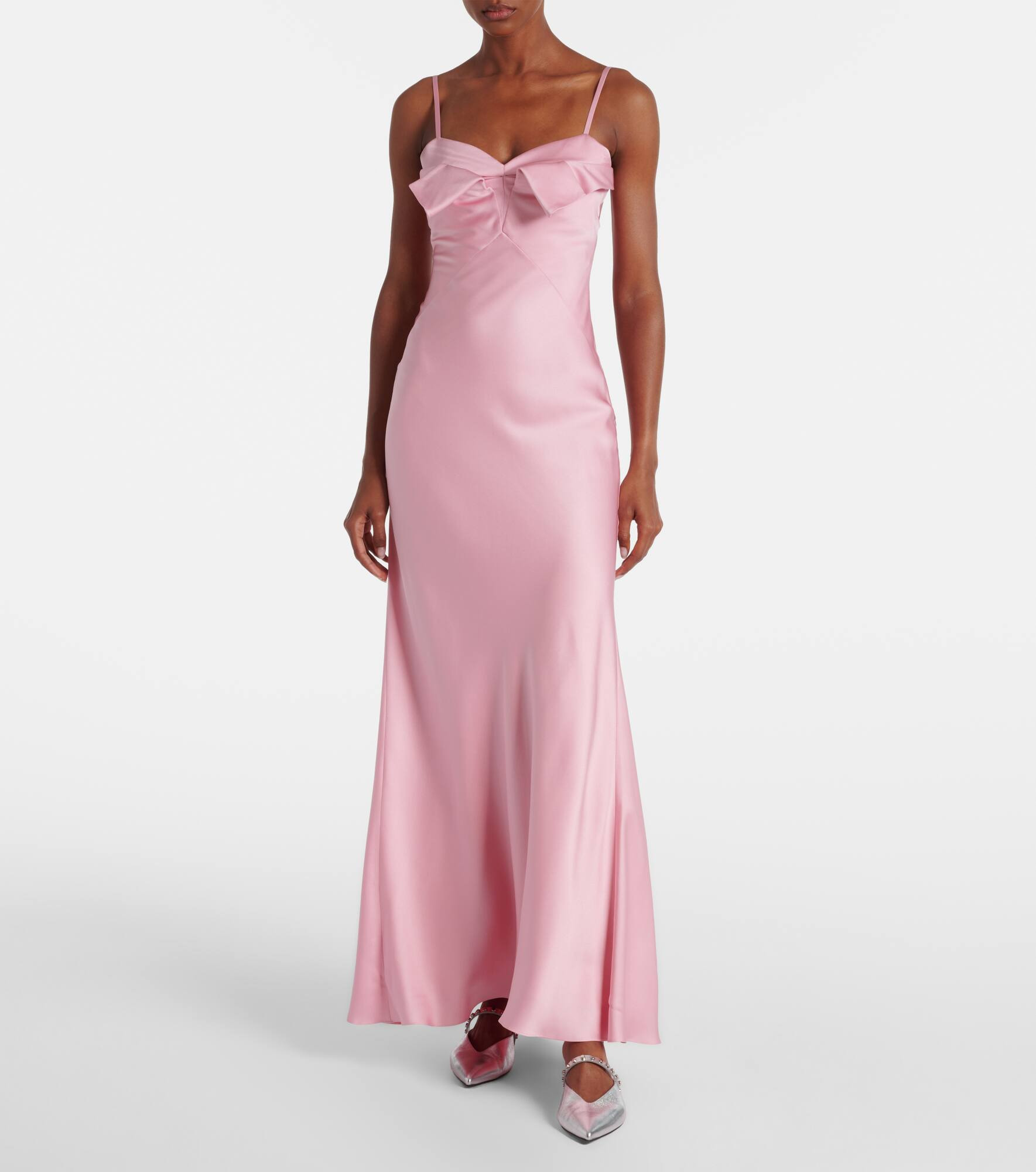 Silk satin gown - 2