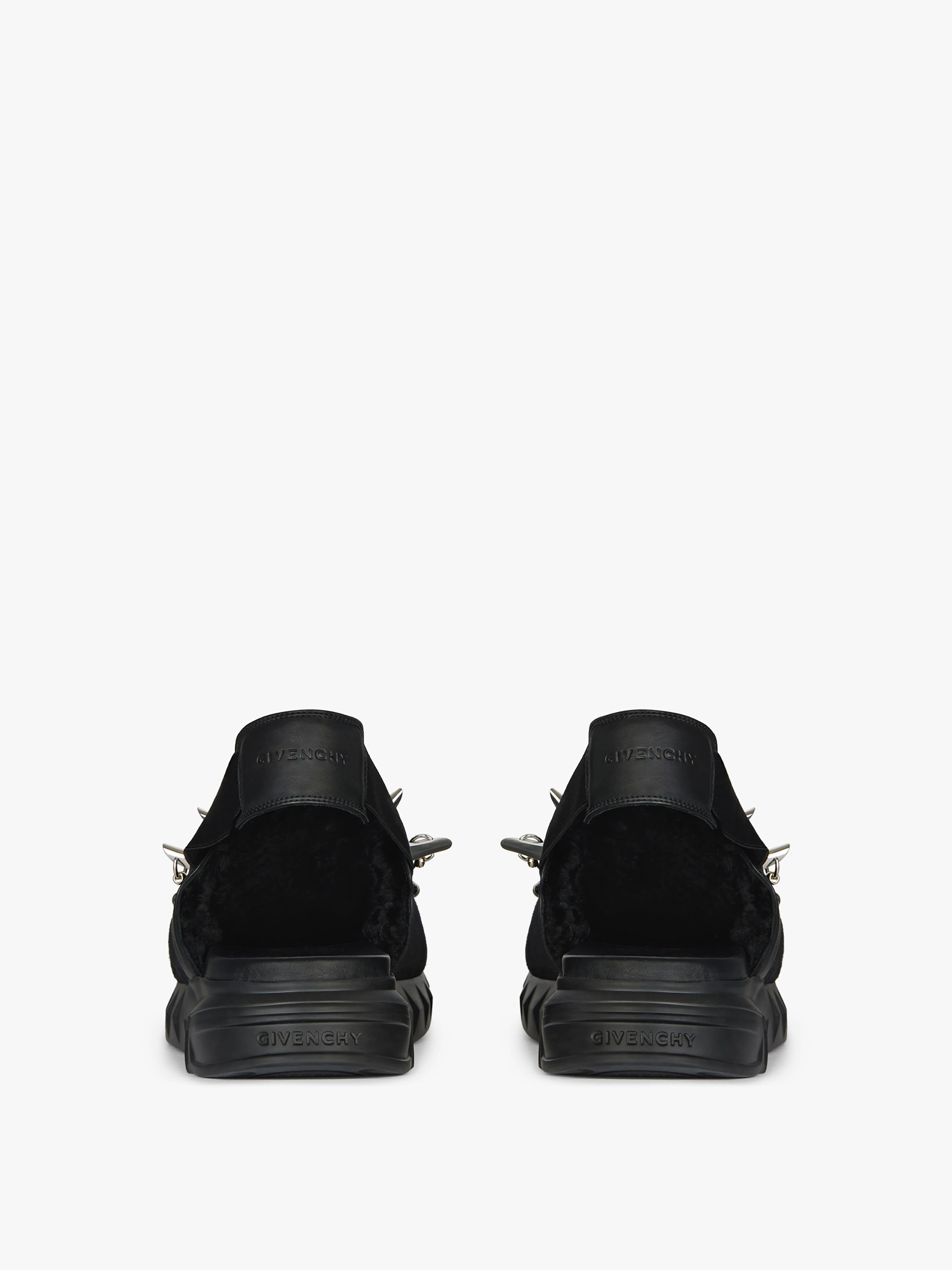 MARSHMALLOW SANDALS IN RUBBER, SUEDE, SHEARLING WITH STUDS - 7